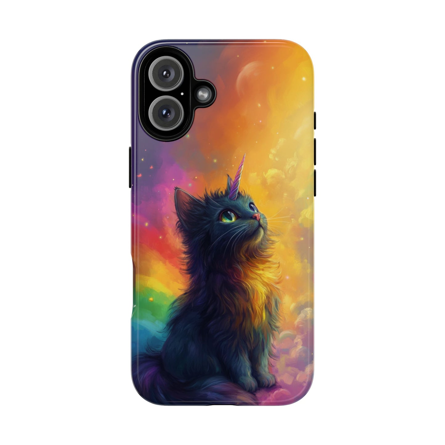 Rainbow Unicorn Cat Phone Case – iPhone, Google Pixel, Samsung Galaxy