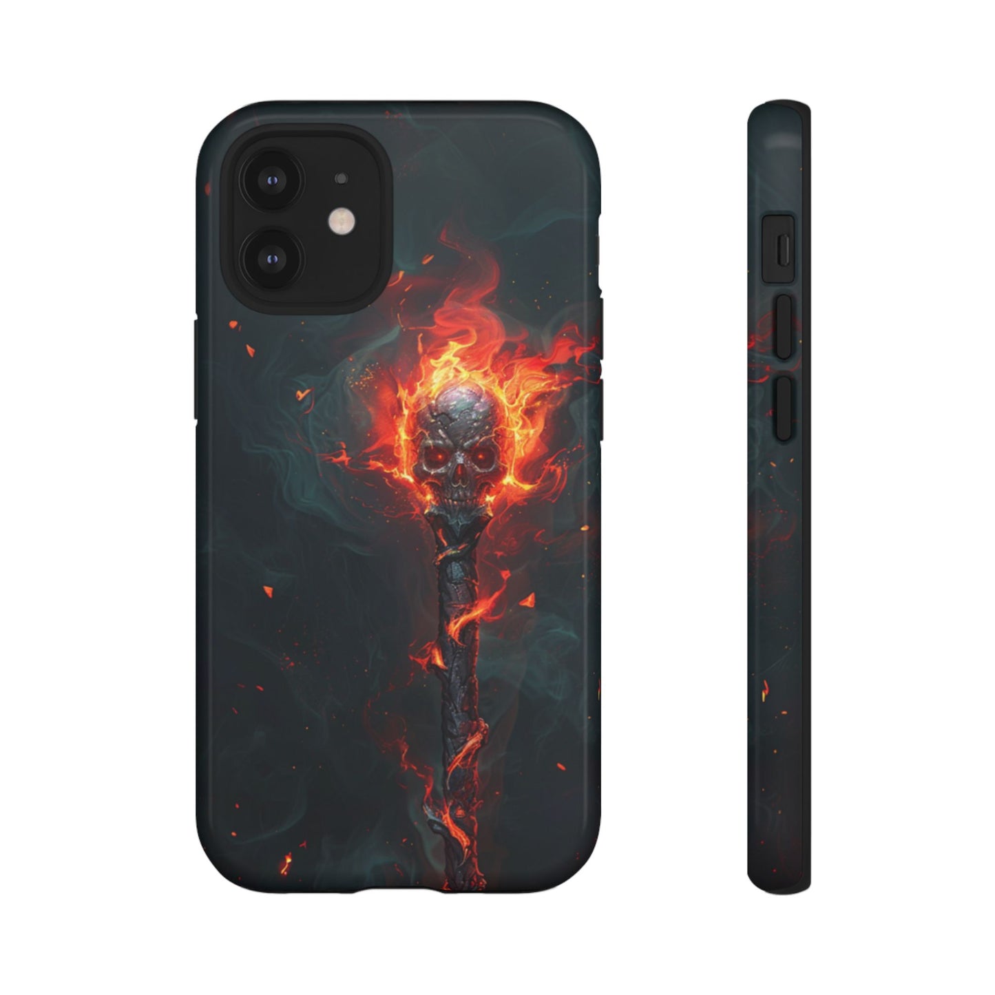 Inferno Skull Staff - Tough iPhone Case