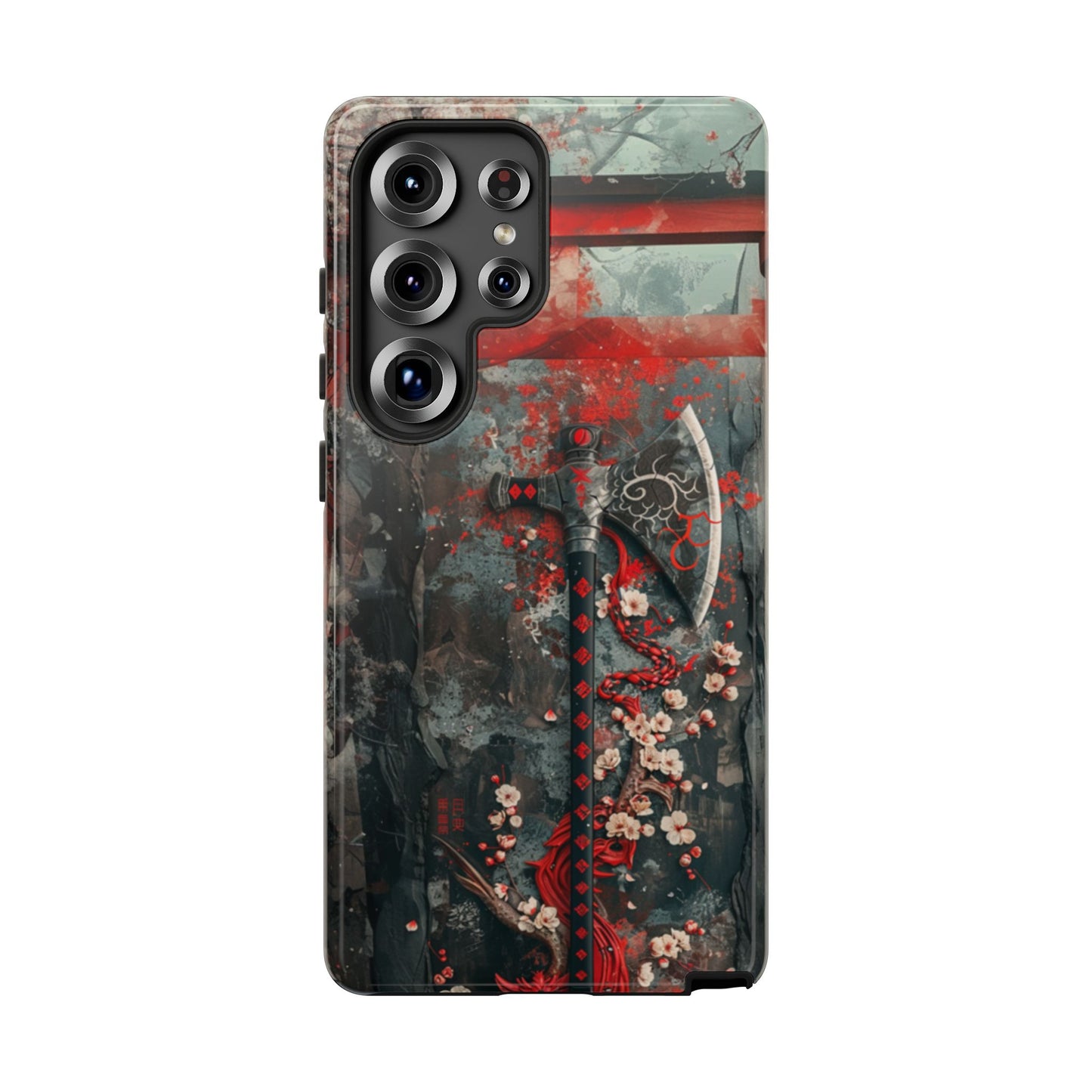 Sakura Warrior Axe - Tough Samsung Galaxy Case