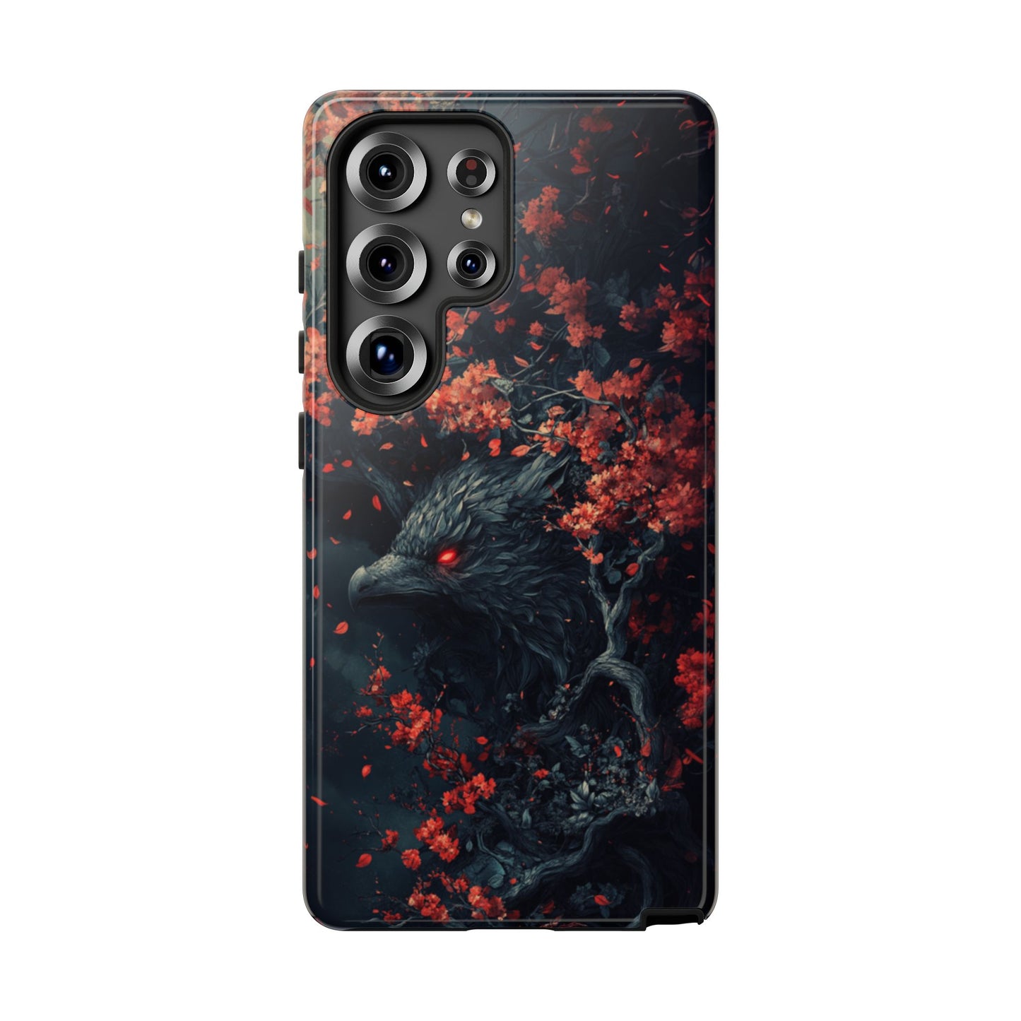 Crimson Raven Bloom – Tough Samsung Galaxy Case