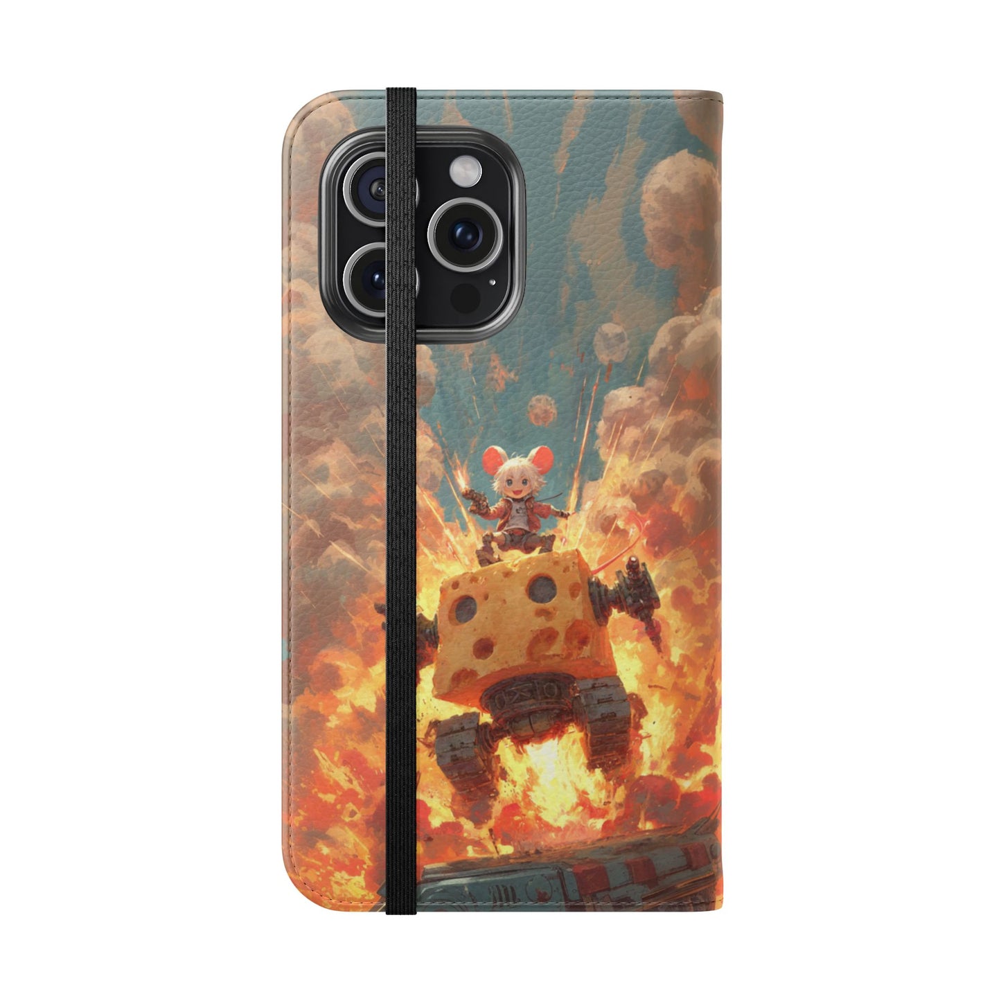Battle Tank Mouse - Wallet Flip Case