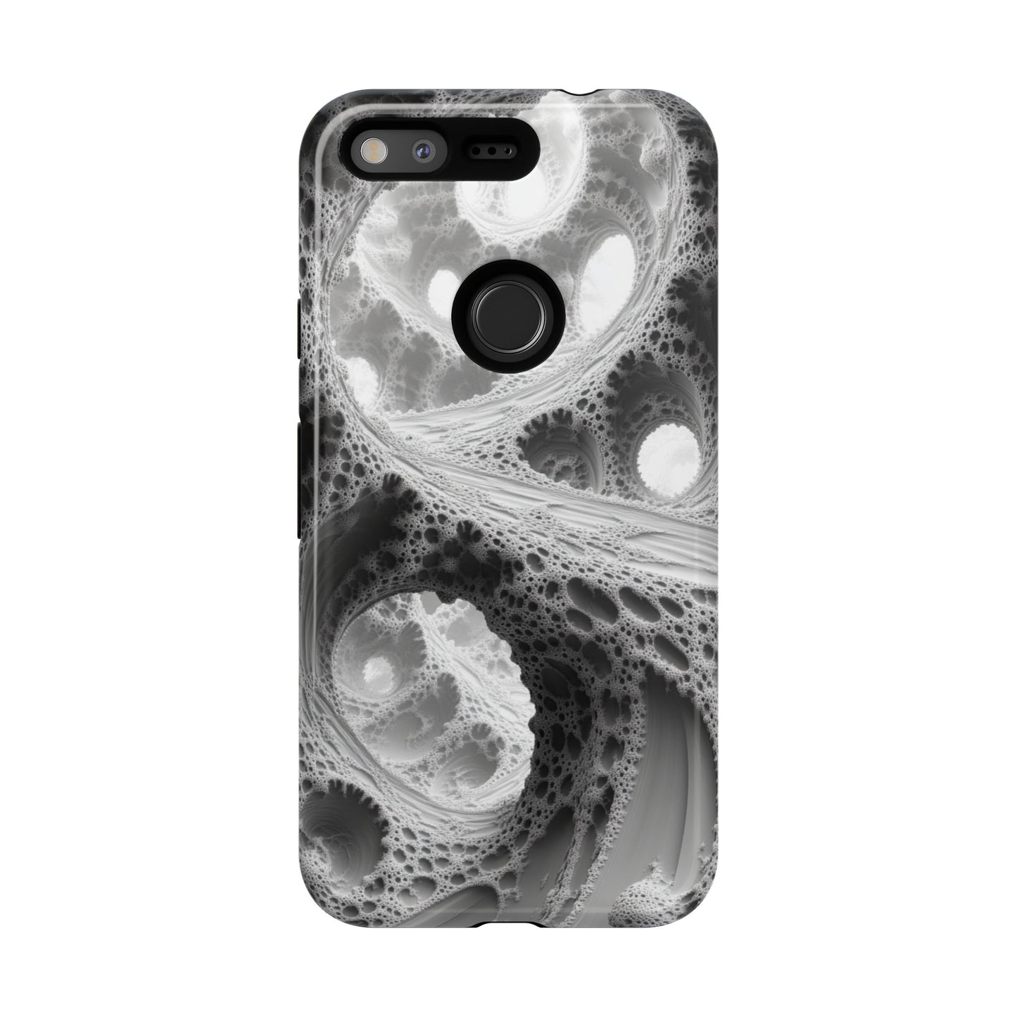 Monochrome Fractal – Tough Google Pixel Case