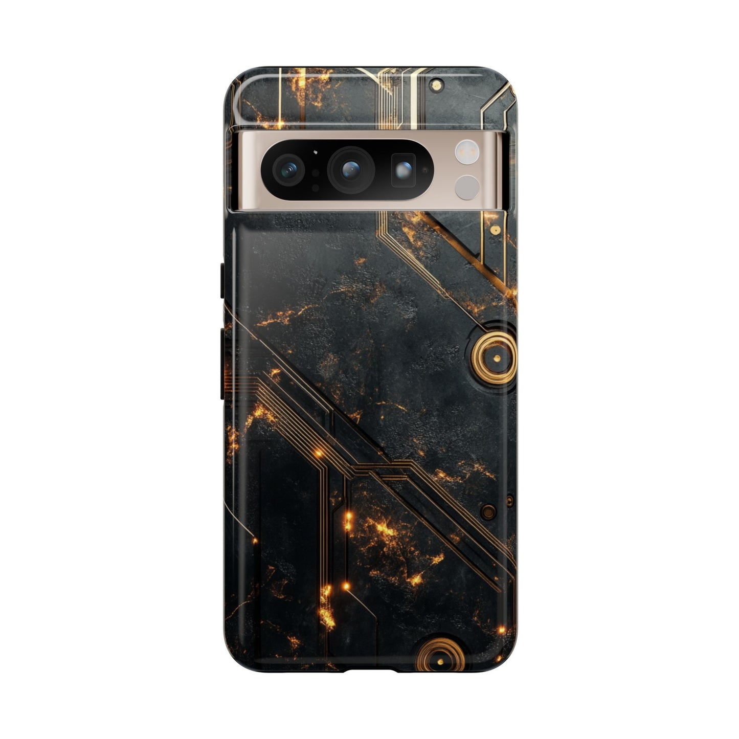 Obsidian Ember Circuit – Tough Google Pixel Case