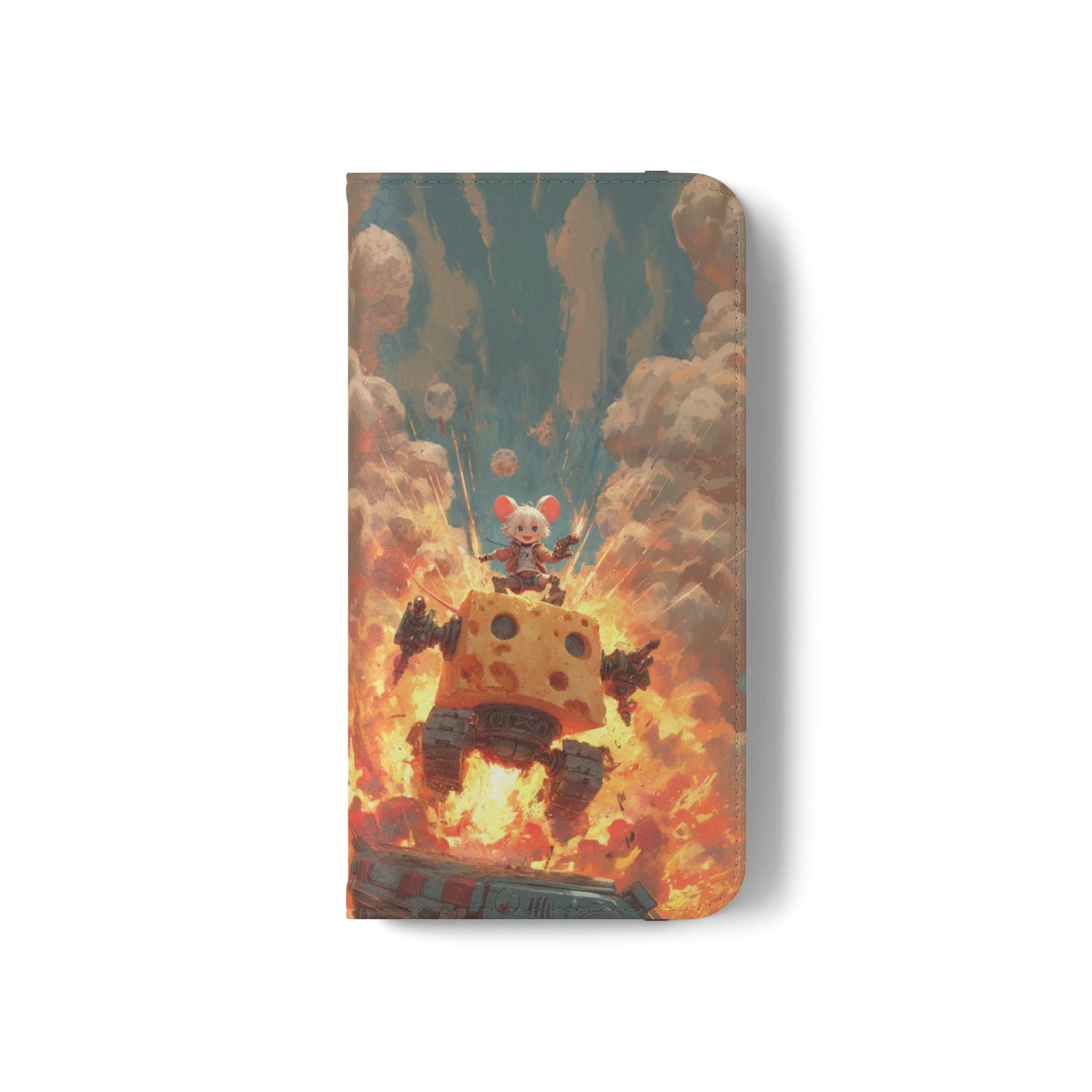 Battle Tank Mouse - Wallet Flip Case