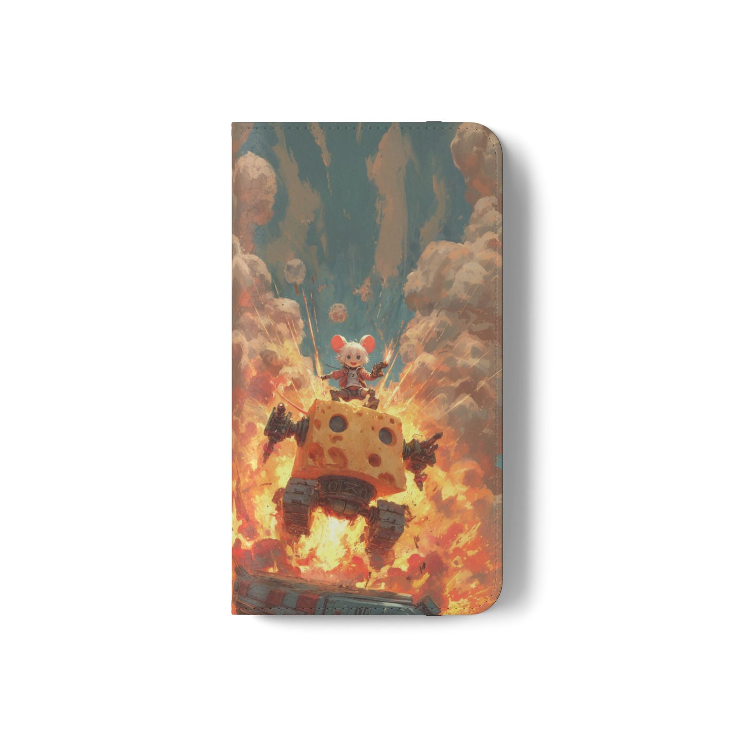 Battle Tank Mouse - Wallet Flip Case