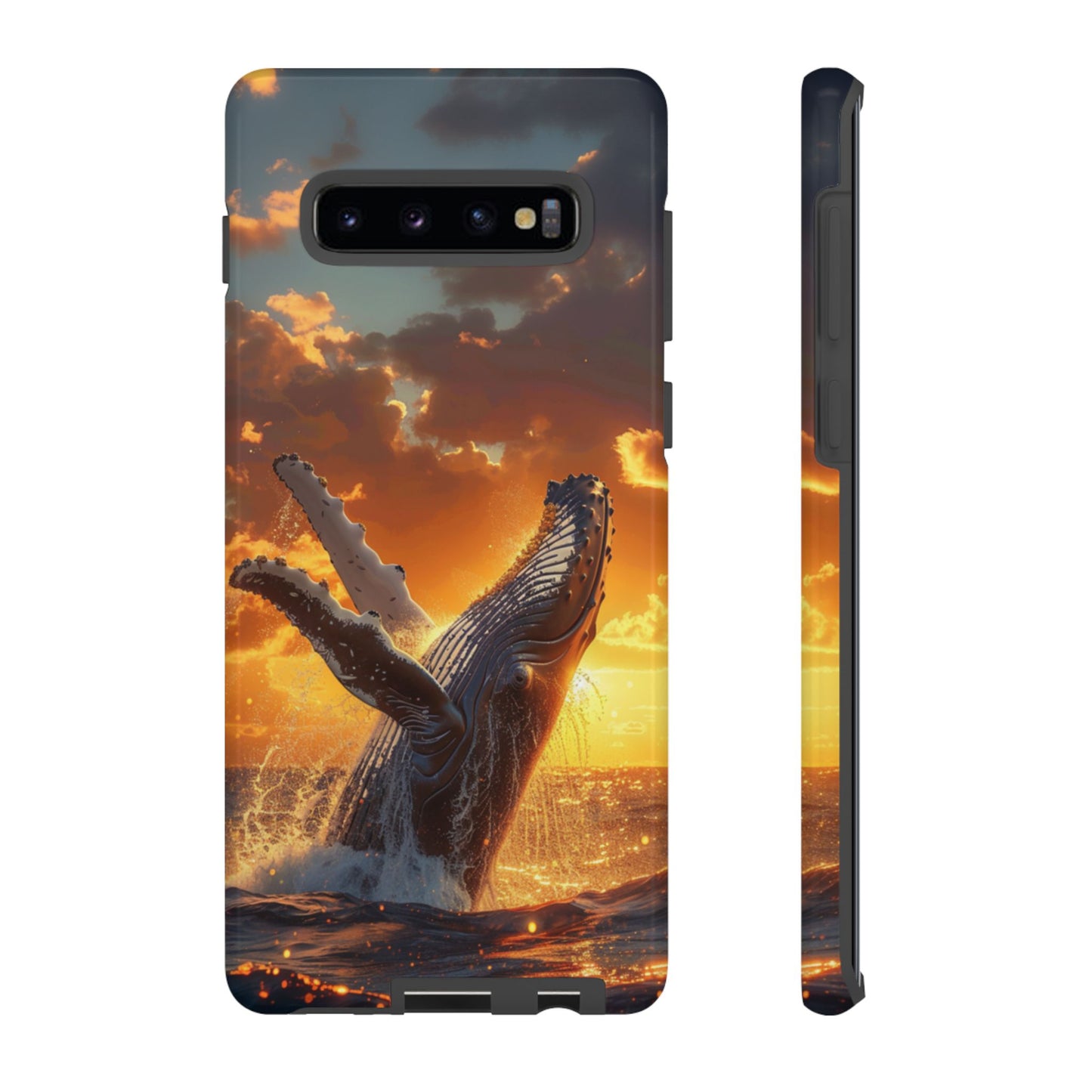 Sunset Breach Whale - Tough Samsung Galaxy Case