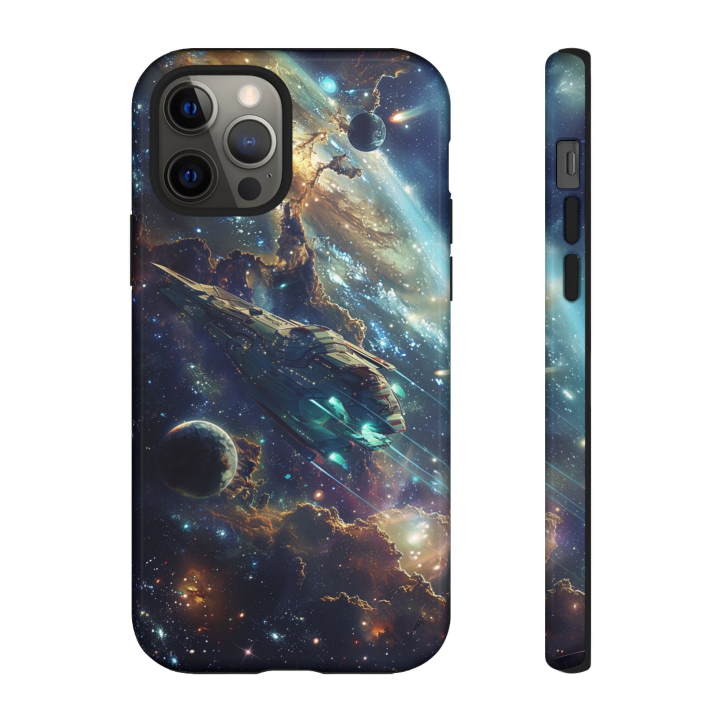 Galactic Voyage: Futuristic Spaceship - iPhone, Google Pixel, Samsung Galaxy