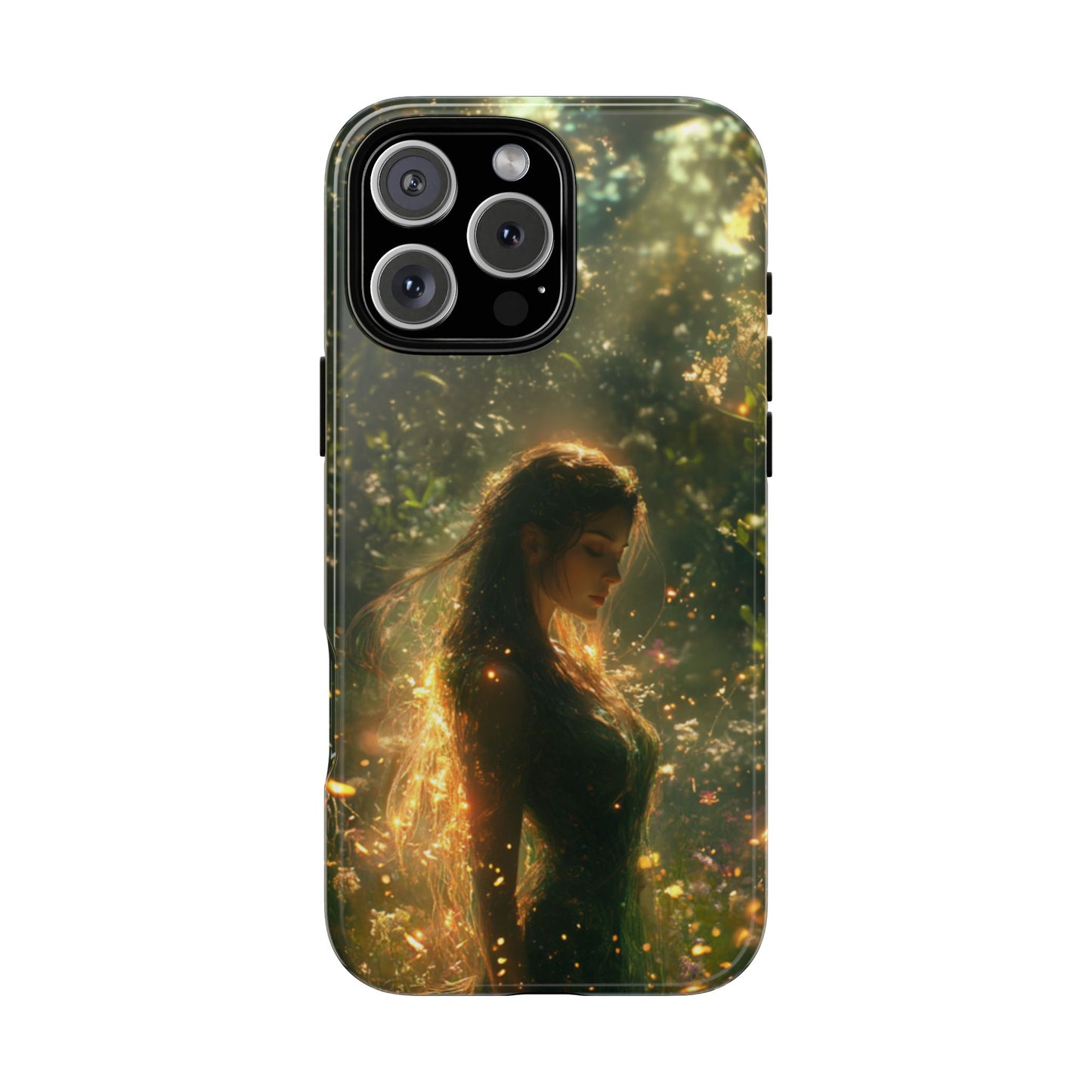 Forest Goddess Golden Light Meadow - Tough iPhone Case
