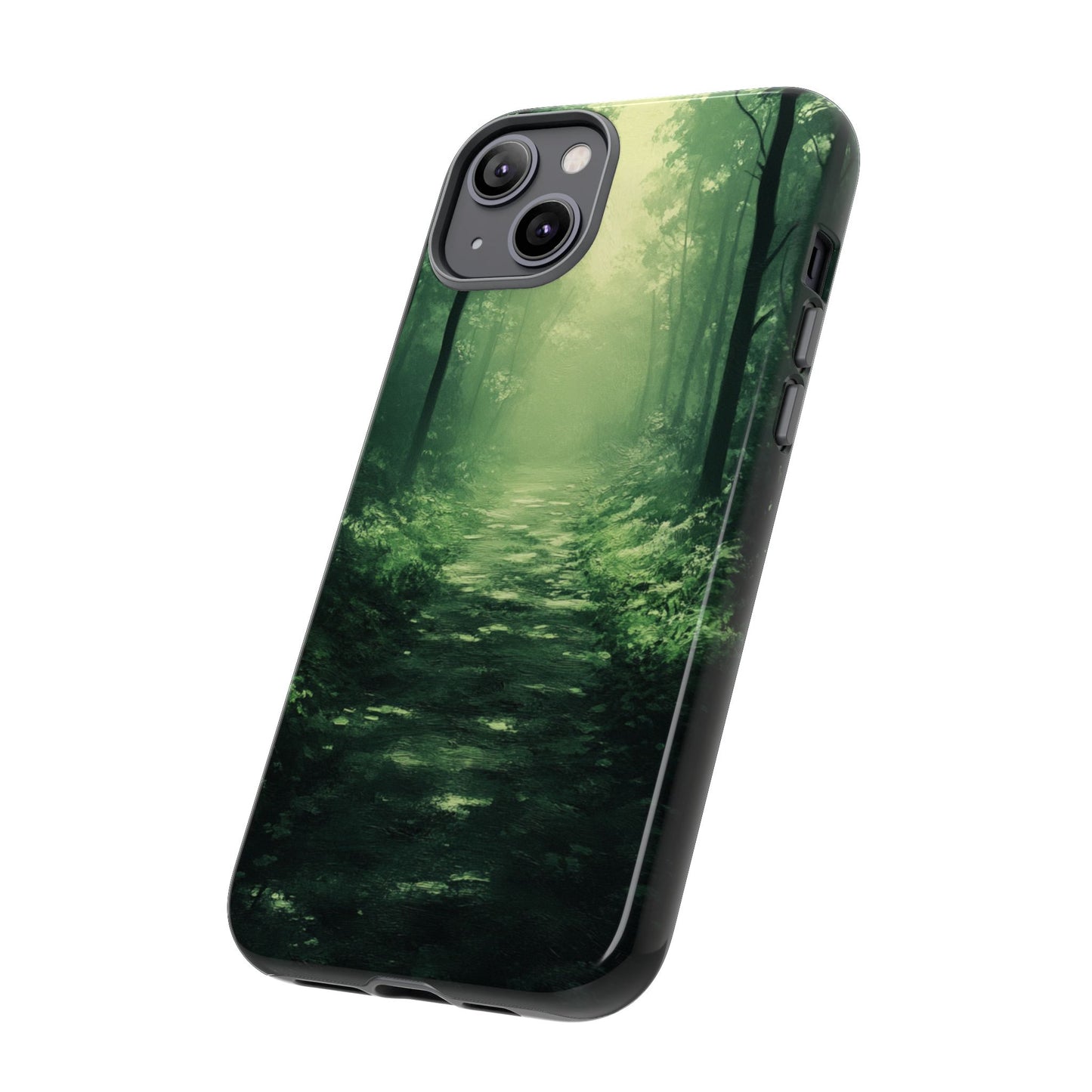 Emerald Mist Forest Path - Tough iPhone Case