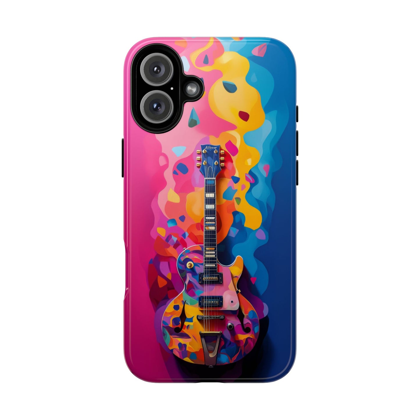 Vibrant Abstract Guitar Phone Case - iPhone, Google Pixel, Samsung Galaxy