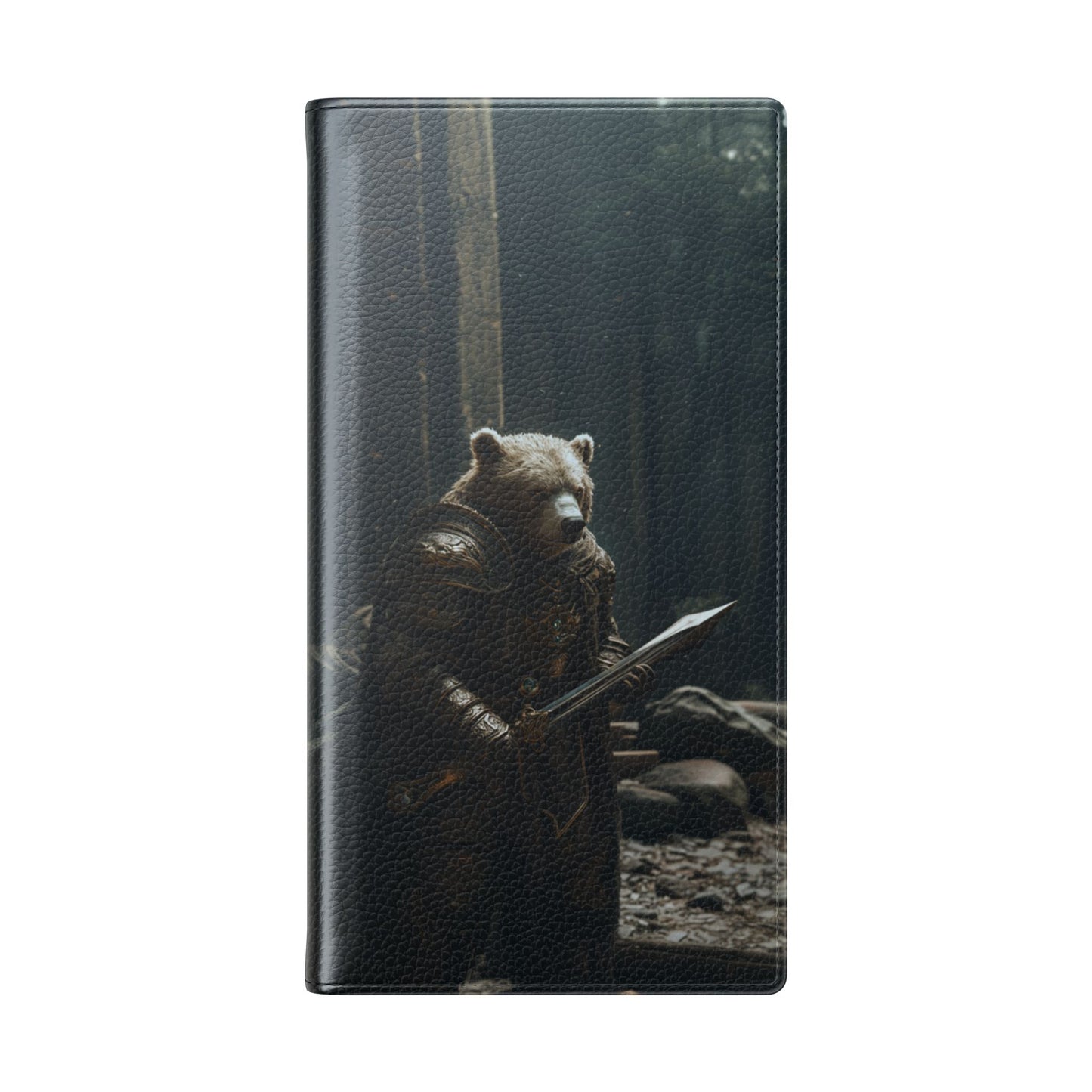 Medieval Bear Warrior Knight - Wallet Flip Case