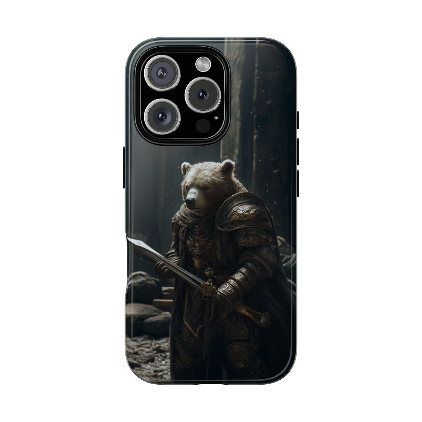 Medieval Bear Warrior Knight - Tough iPhone Case