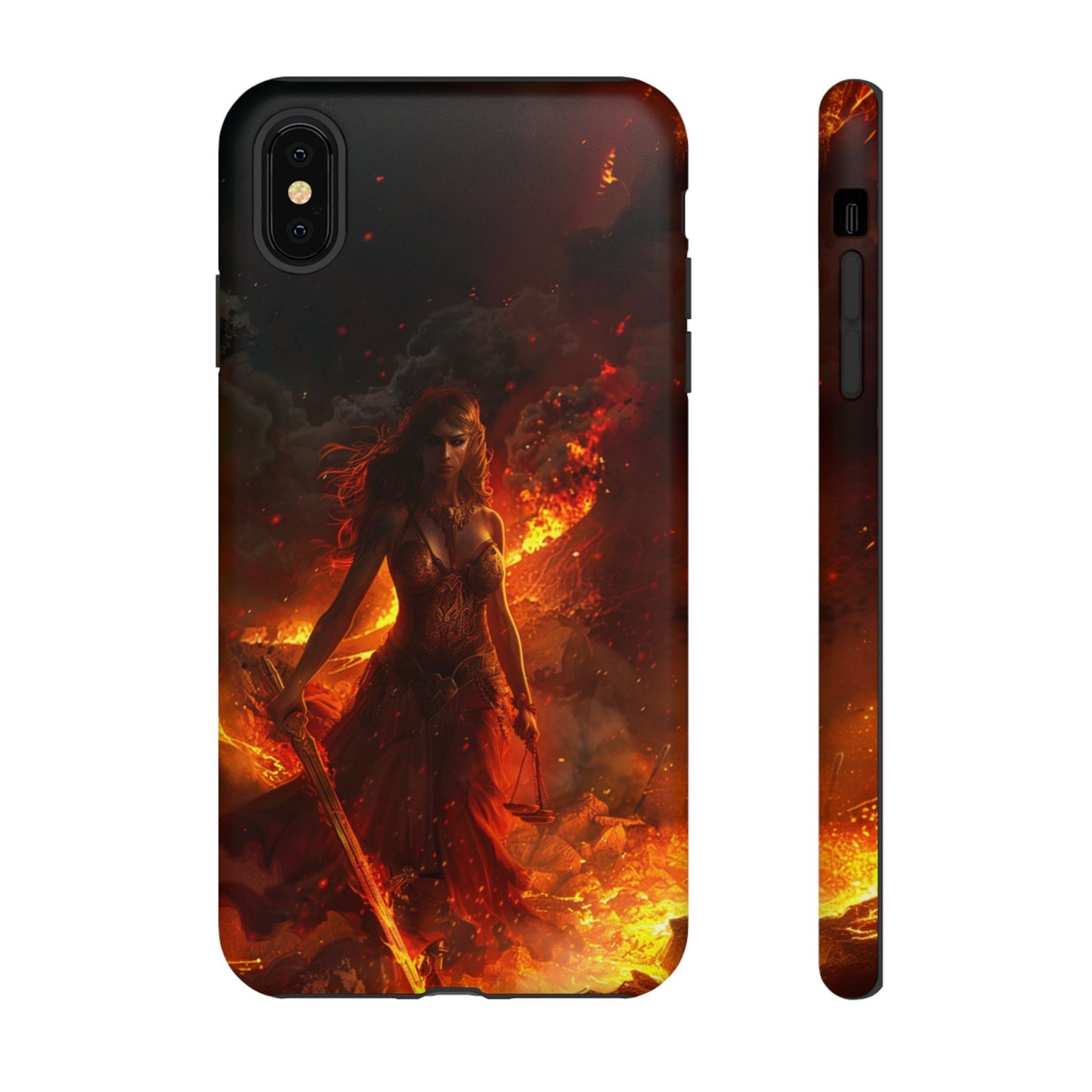 Fiery Goddess Nemesis Phone Case - iPhone, Google Pixel, Samsung Galaxy