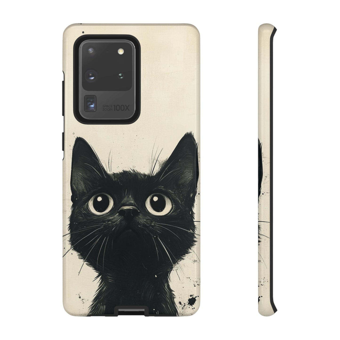 Black Cat Ink Sketch - Tough Samsung Galaxy Case