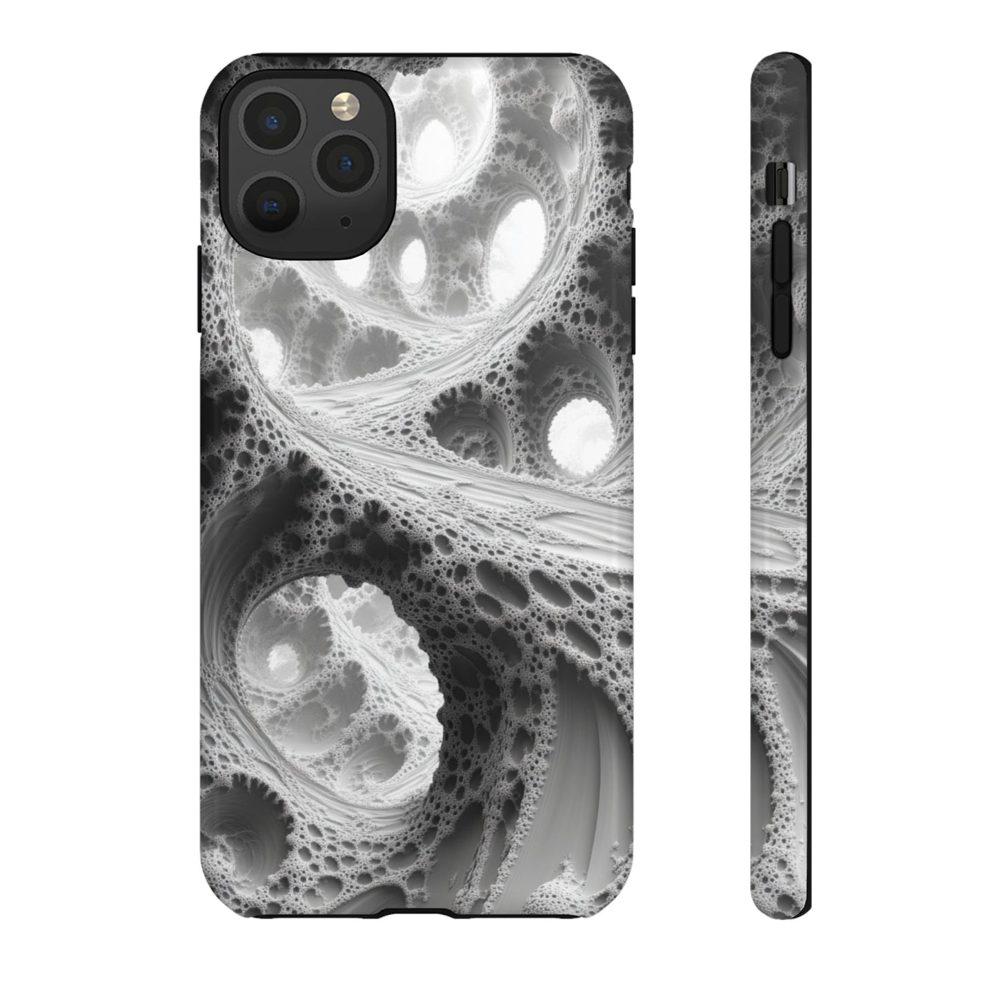 Monochrome Fractal – Tough iPhone Case