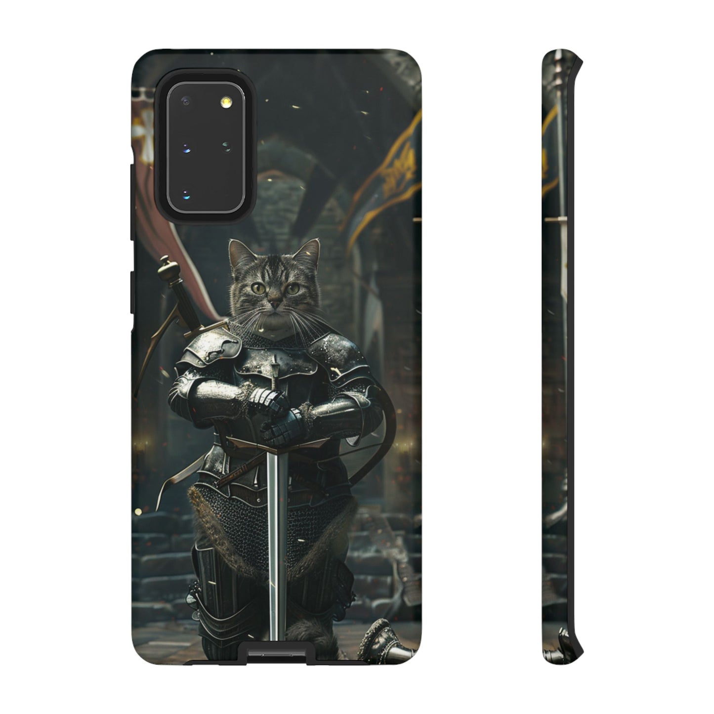 Knight Cat in Armor - iPhone, Google Pixel, Samsung Galaxy