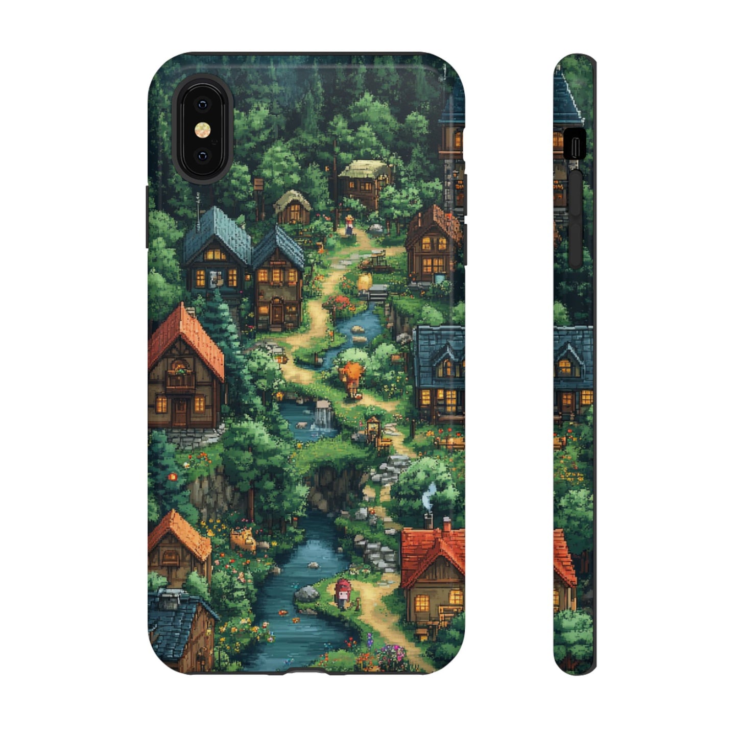 Pixel Forest Hamlet - Tough iPhone Case
