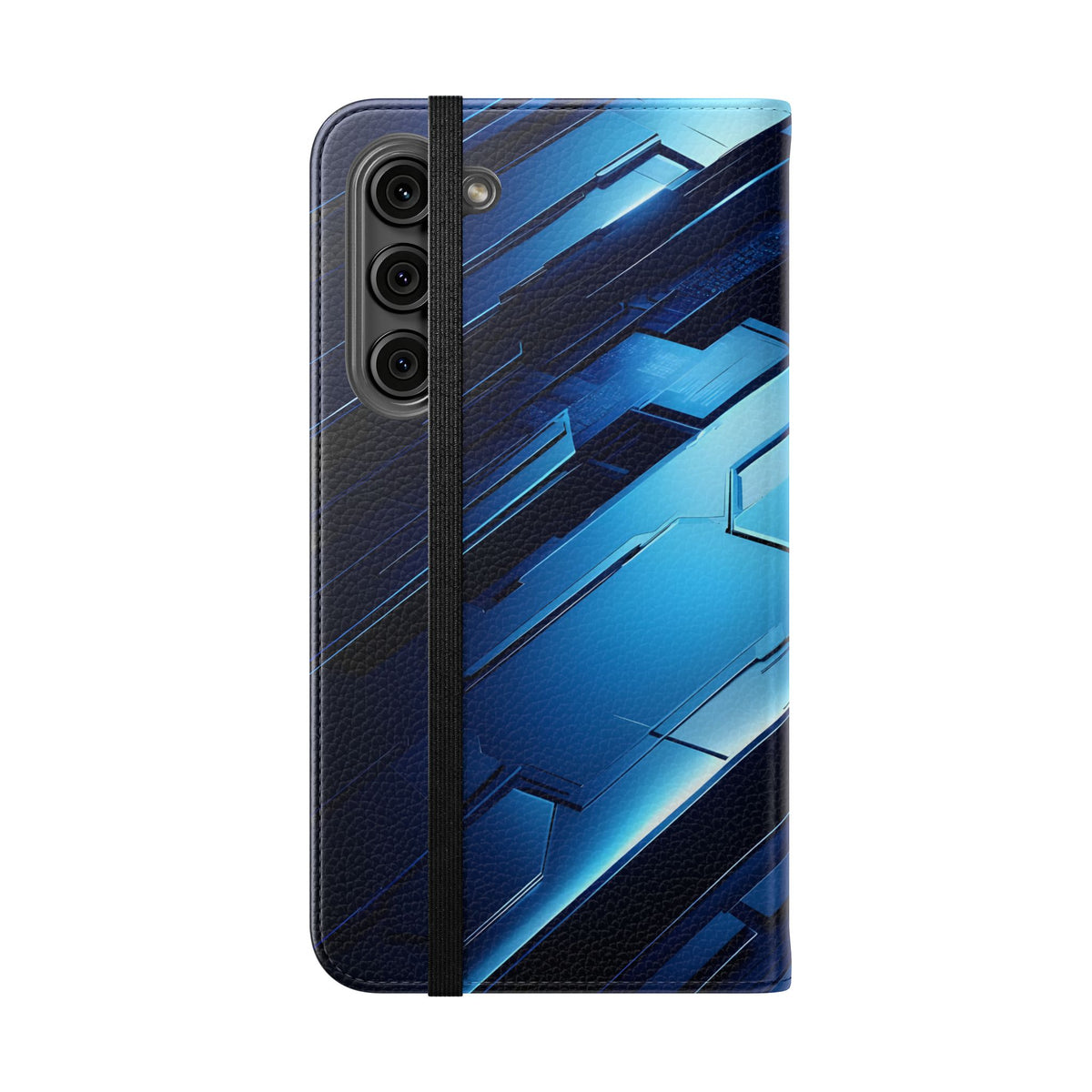 Blue Tech Matrix - Wallet Flip Case