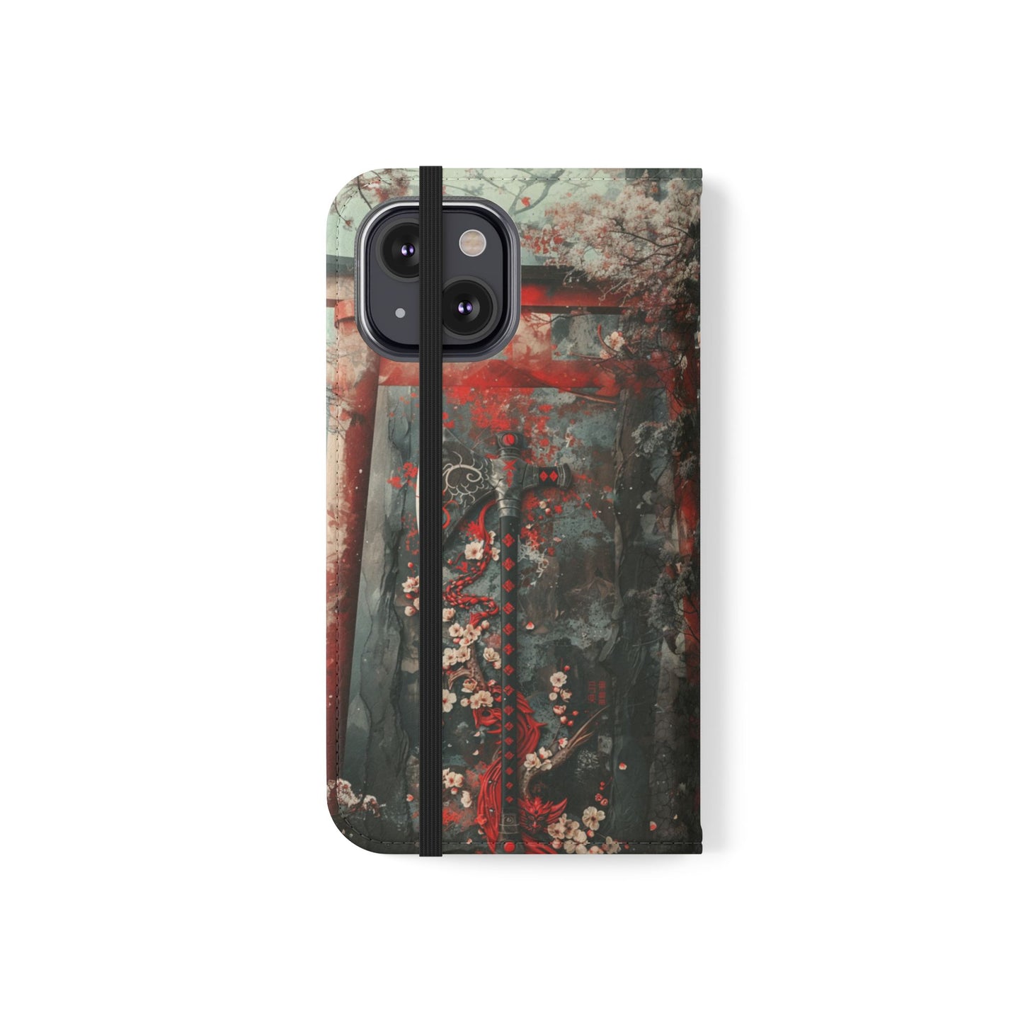 Sakura Warrior Axe - Wallet Flip Case