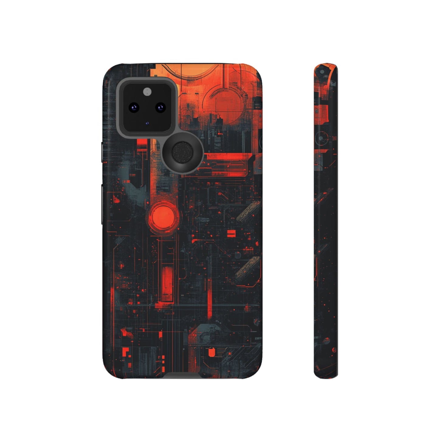 Neon Circuit Matrix – Tough Google Pixel Case