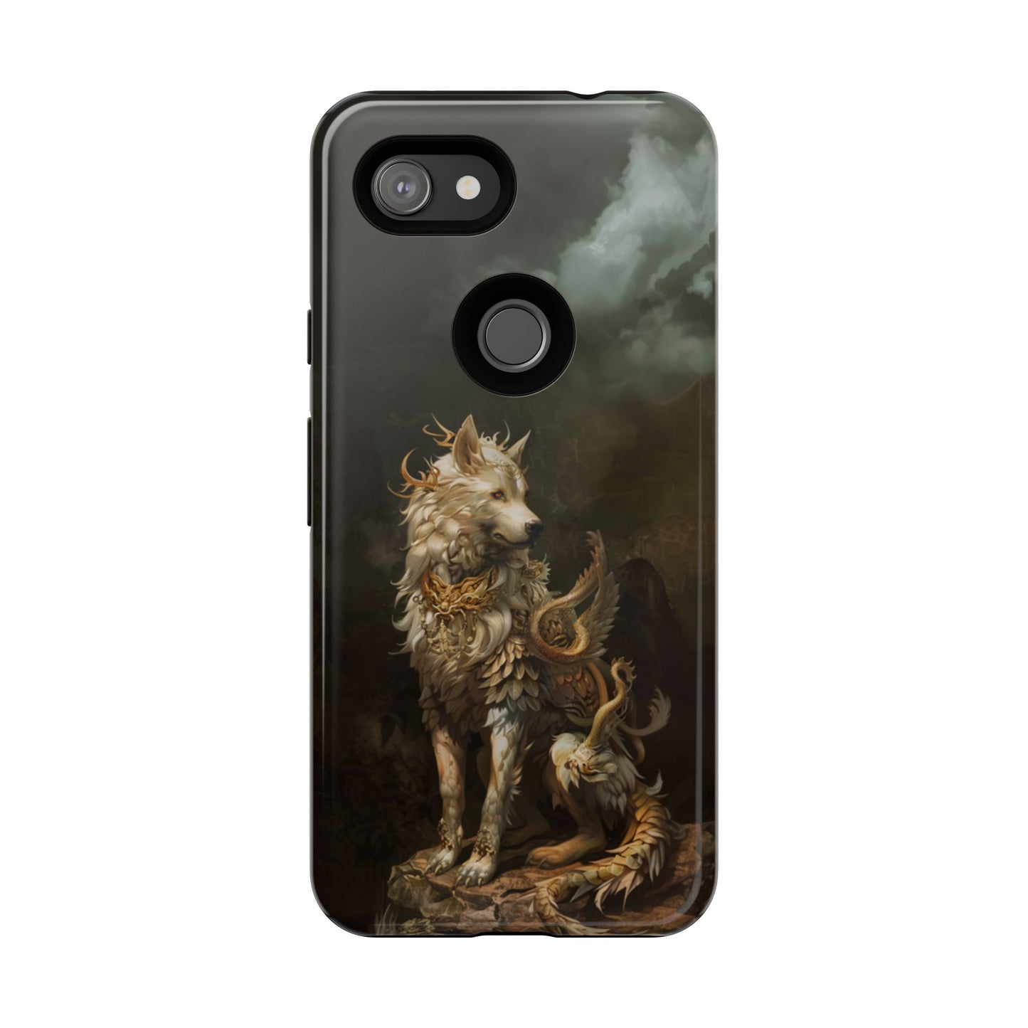 Antlered Wolf Guardian - Tough Google Pixel Case