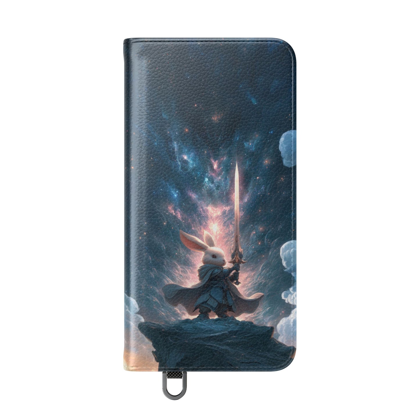 Cosmic Warrior Rabbit - Wallet Flip Case