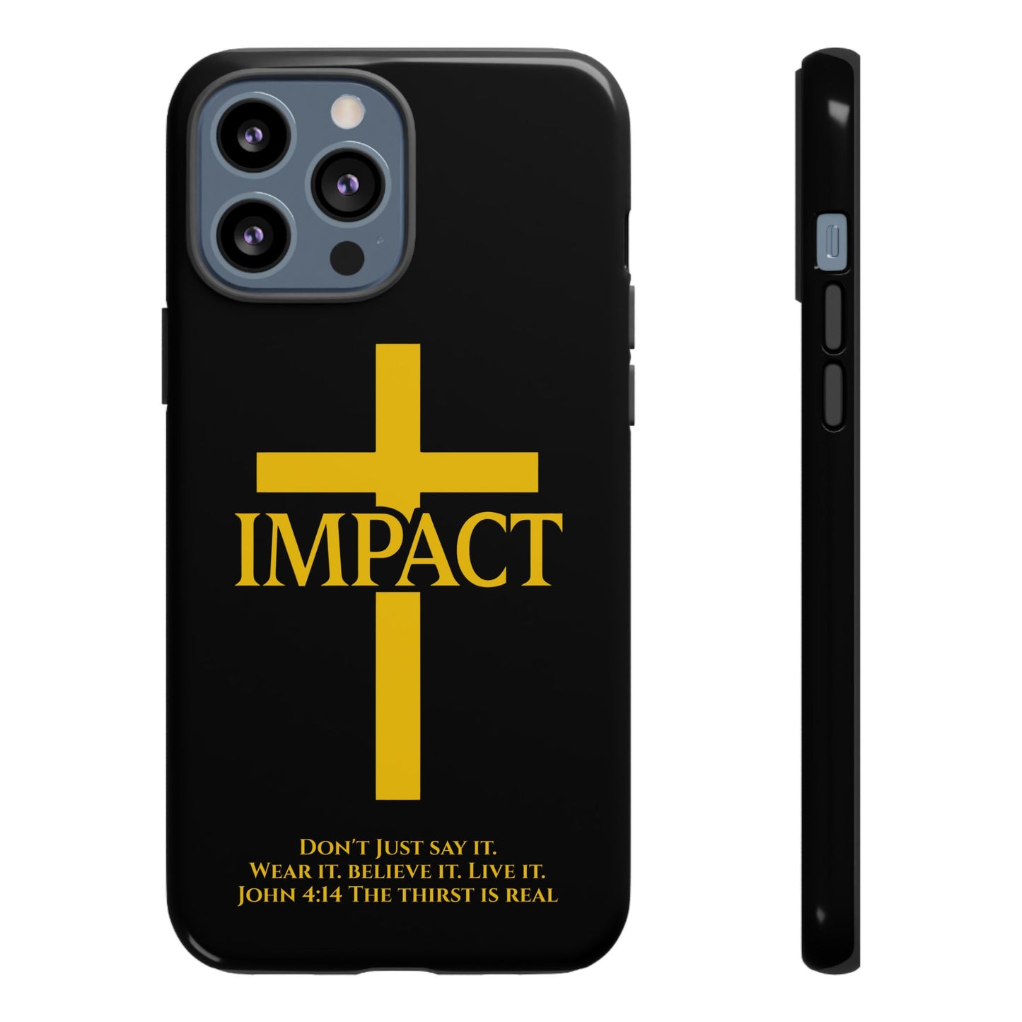 Impact Black/Gold - Tough iPhone Case