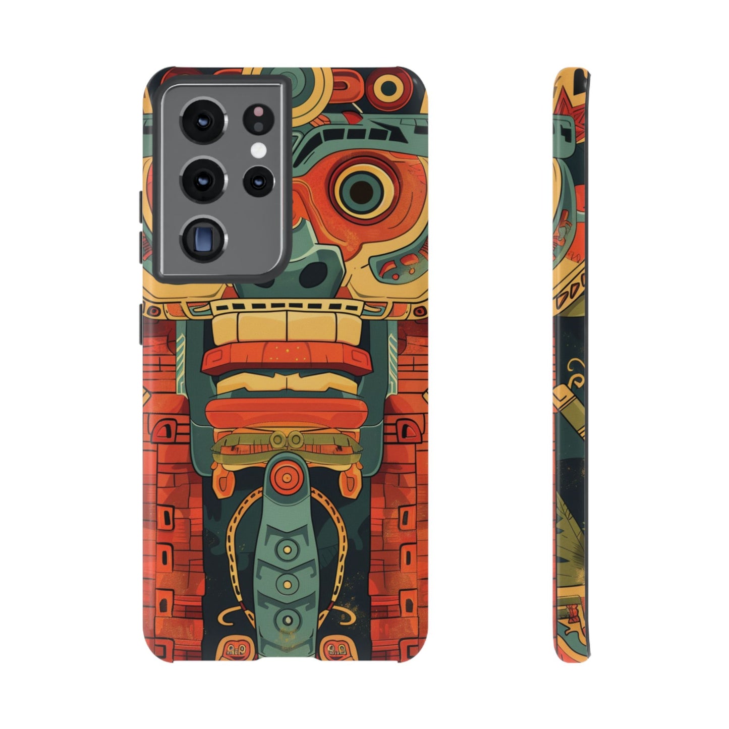 Aztec Totem Mask - Tough Samsung Galaxy Case