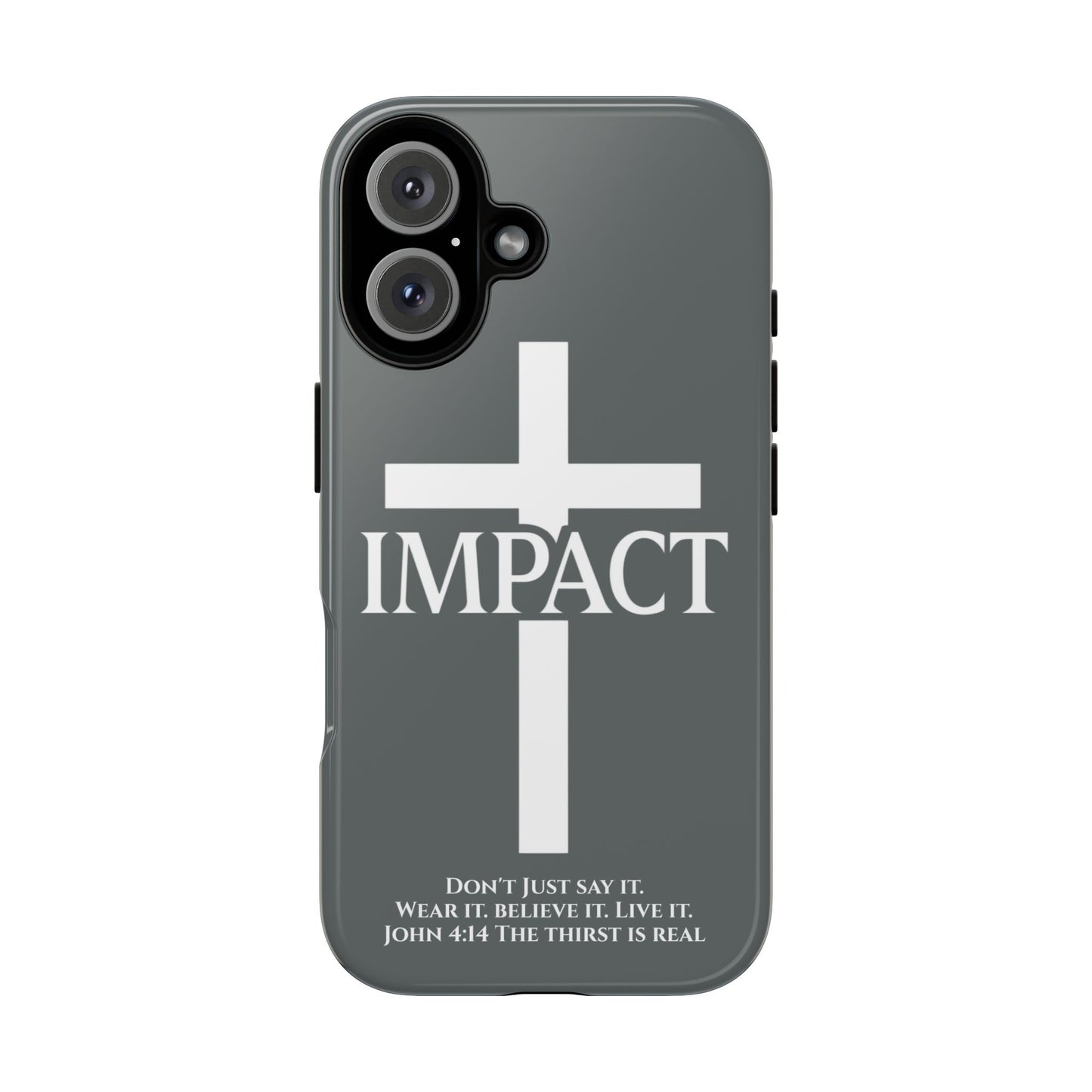 Impact Gray- Tough iPhone Case