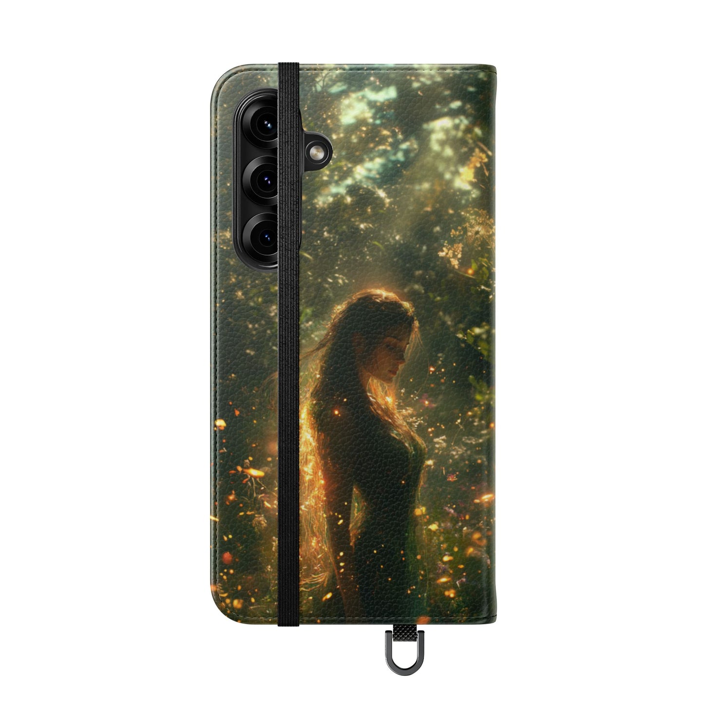 Forest Goddess Golden Light Meadow - Wallet Flip Case