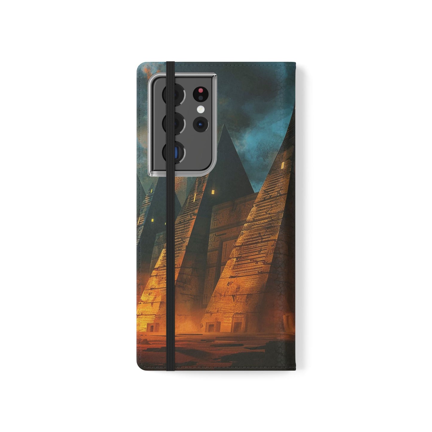 Ancient Egyptian Pyramids Sunset - Wallet Flip Case