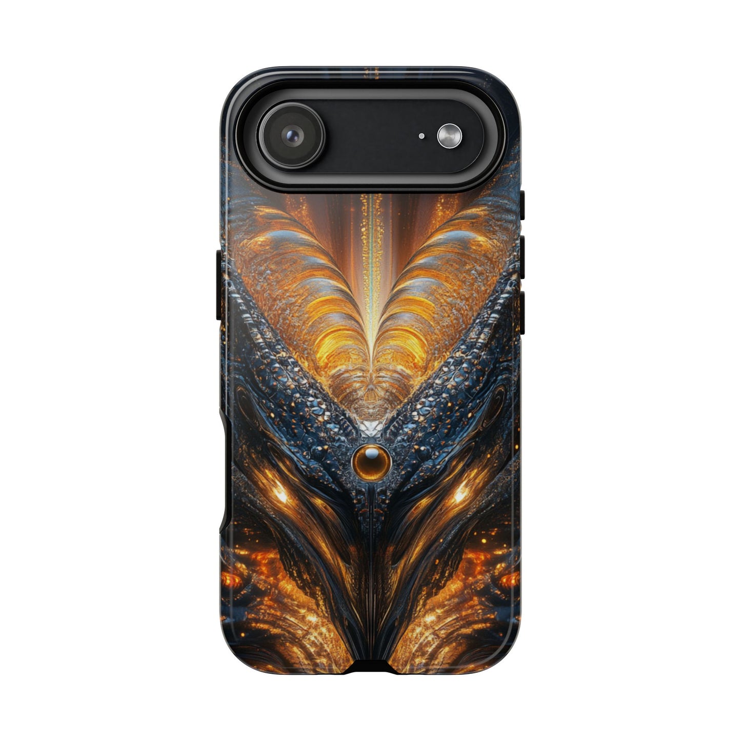 Obsidian Flare Fractal – Tough iPhone Case
