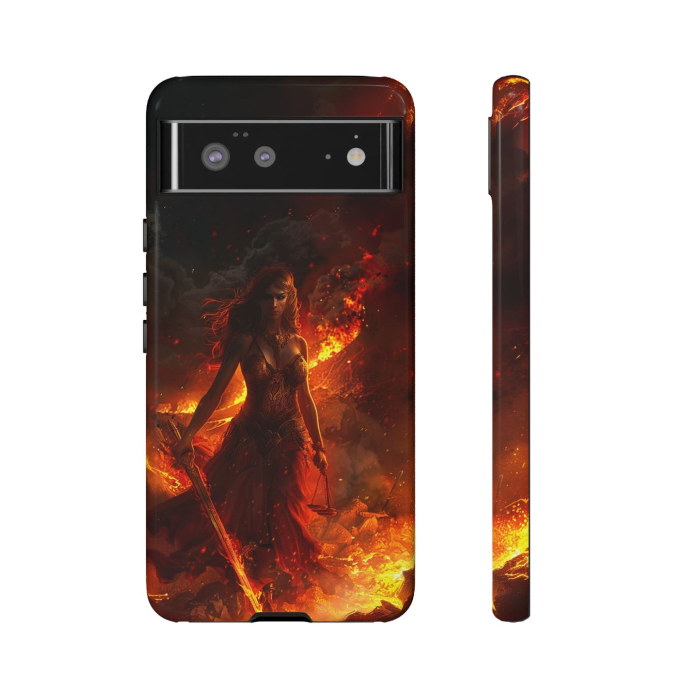 Fiery Goddess Nemesis Phone Case - iPhone, Google Pixel, Samsung Galaxy