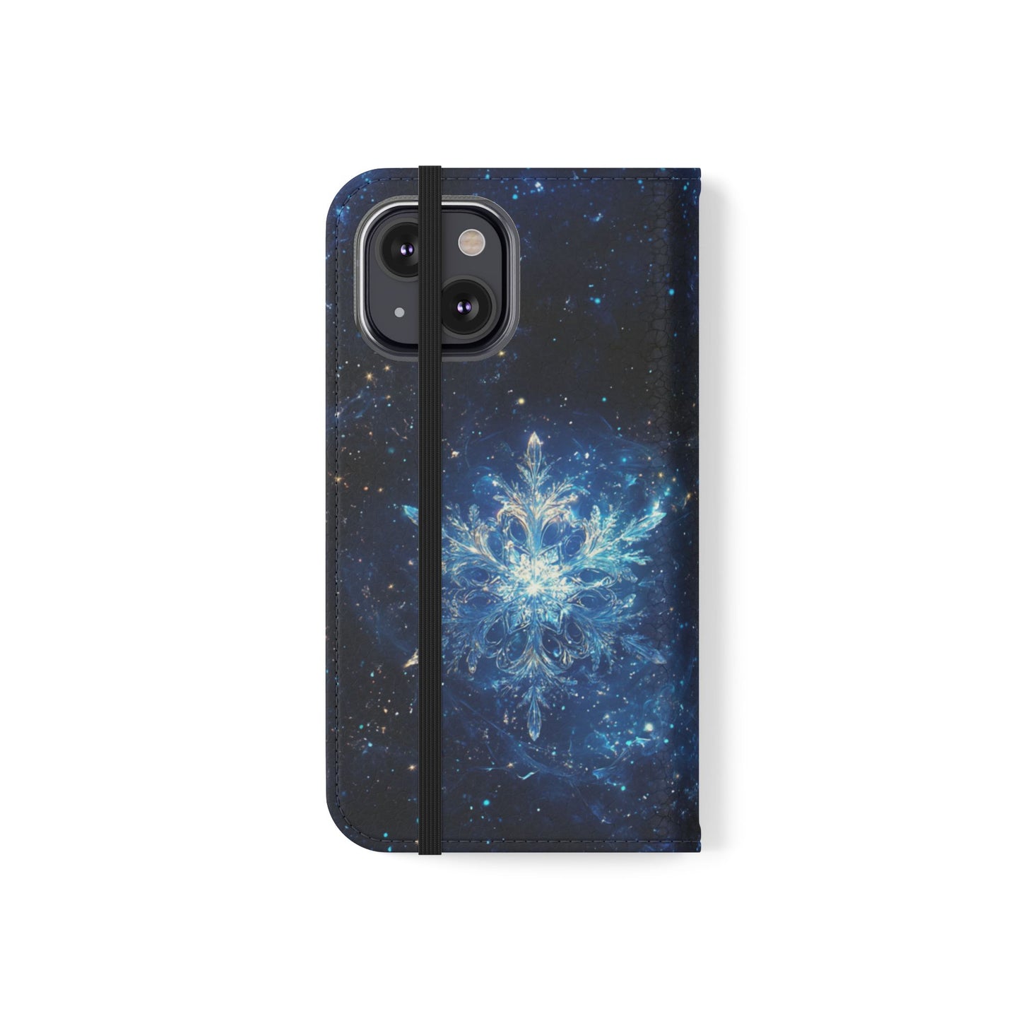 Cosmic Snowflake - Wallet Flip Case