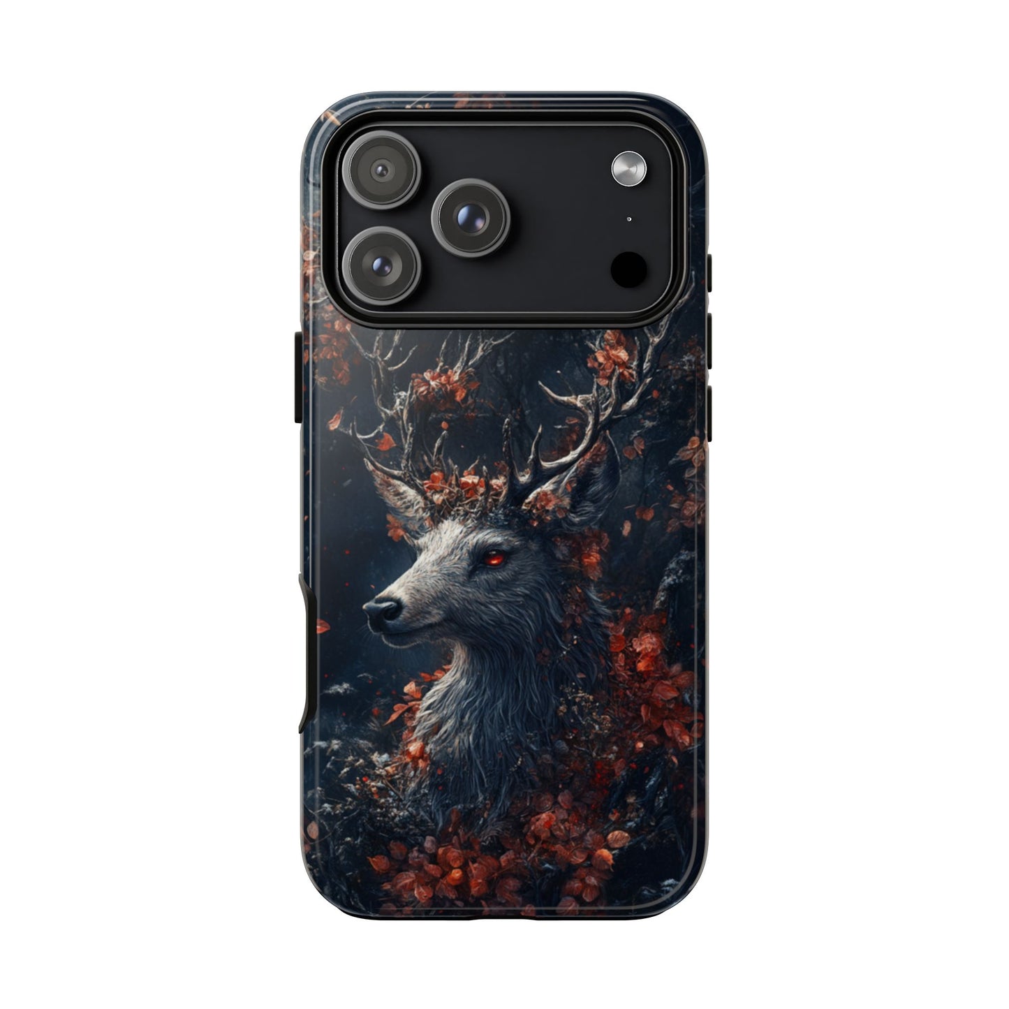 Crimson Stag Blossom – Tough iPhone Case