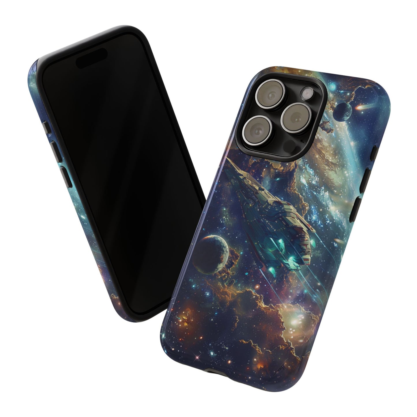 Galactic Voyage: Futuristic Spaceship - iPhone, Google Pixel, Samsung Galaxy