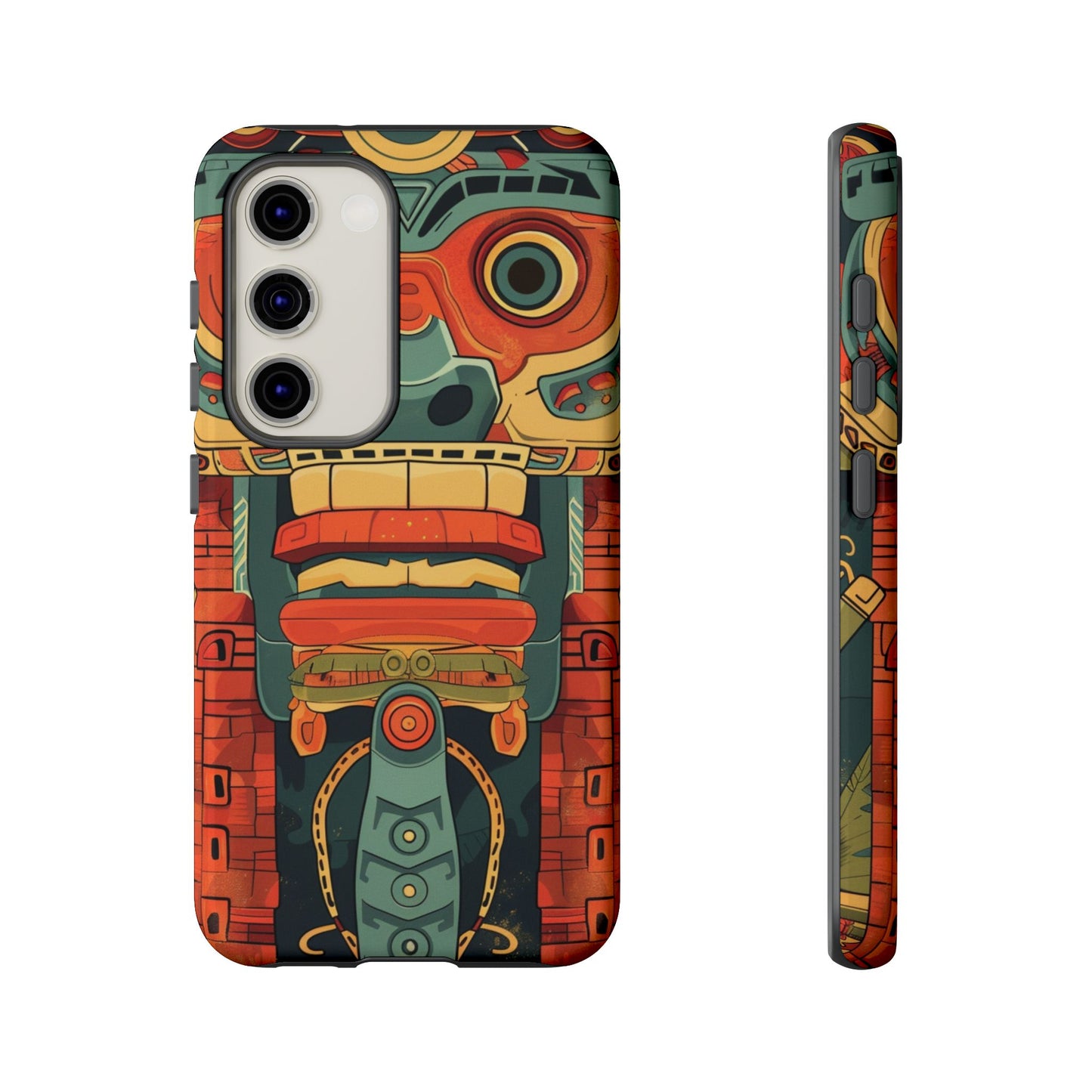 Aztec Totem Mask - Tough Samsung Galaxy Case