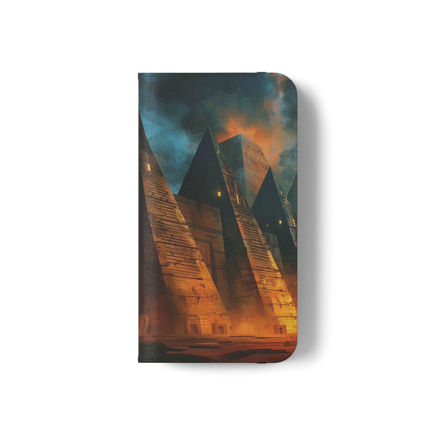 Ancient Egyptian Pyramids Sunset - Wallet Flip Case