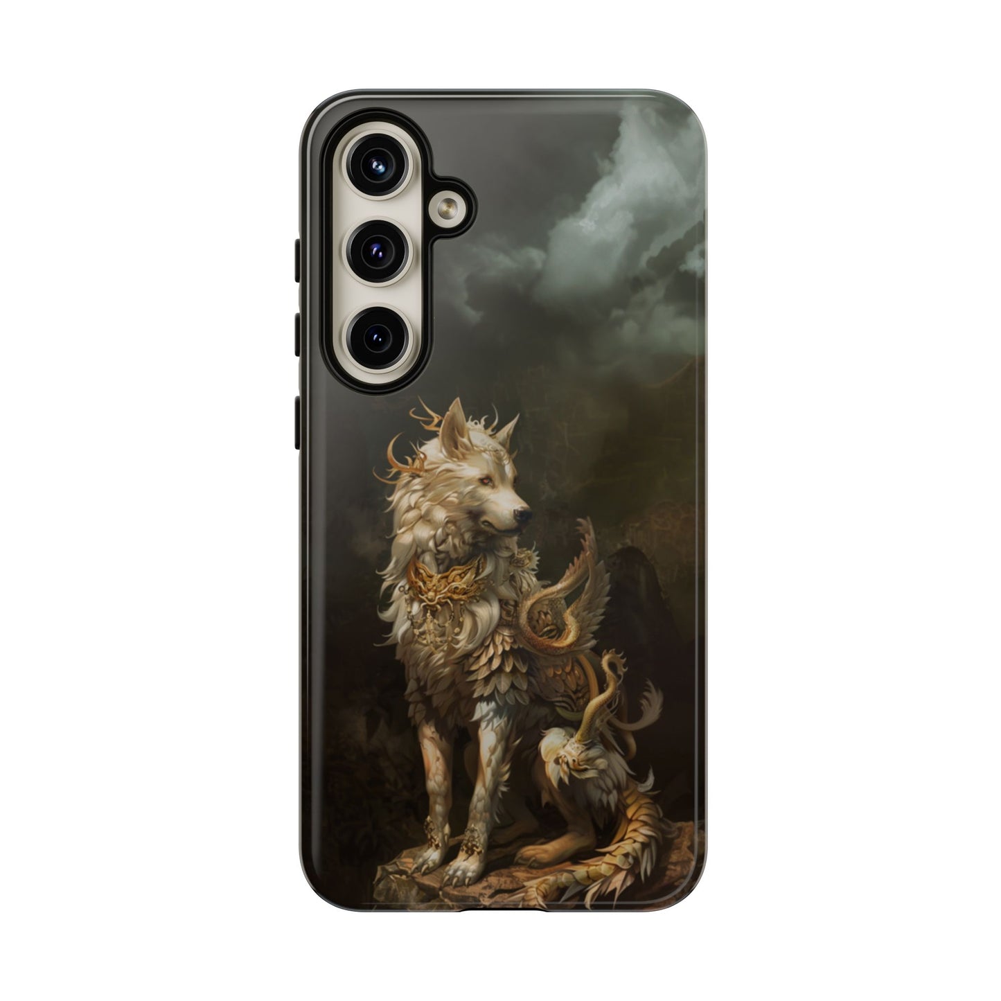 Antlered Wolf Guardian - Tough Samsung Galaxy Case
