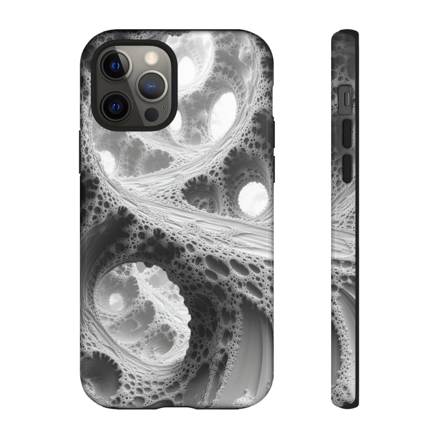 Monochrome Fractal – Tough iPhone Case