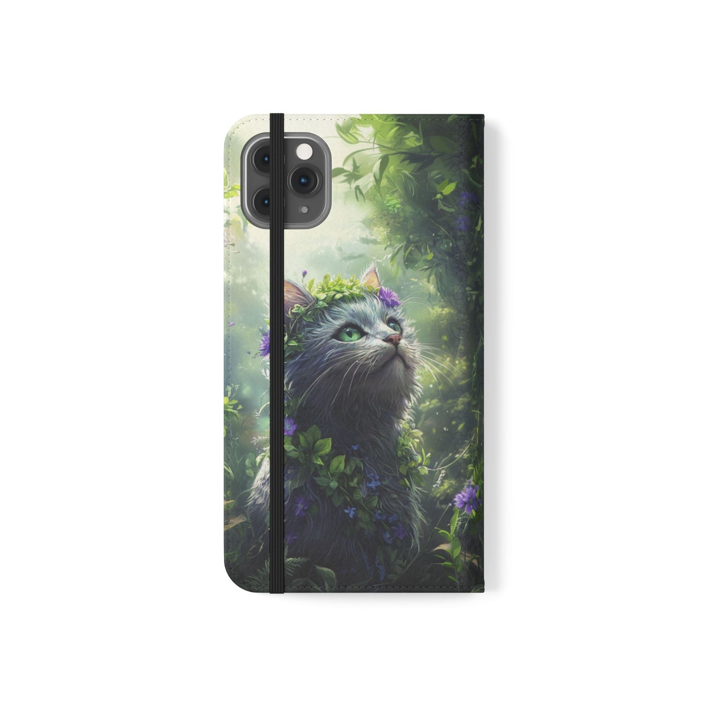 Forest Spirit Cat - Wallet Flip Case