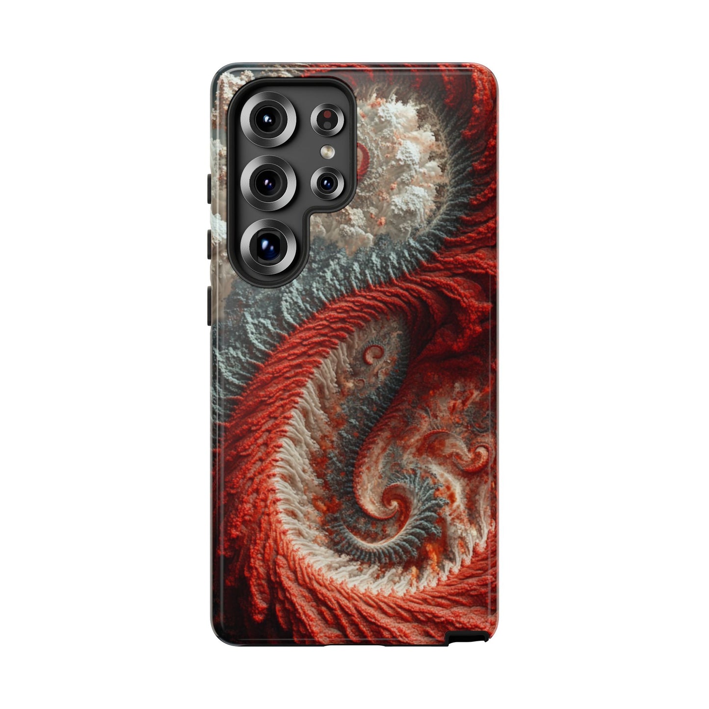 Crimson Spiral Fractal – Tough Samsung Galaxy Case