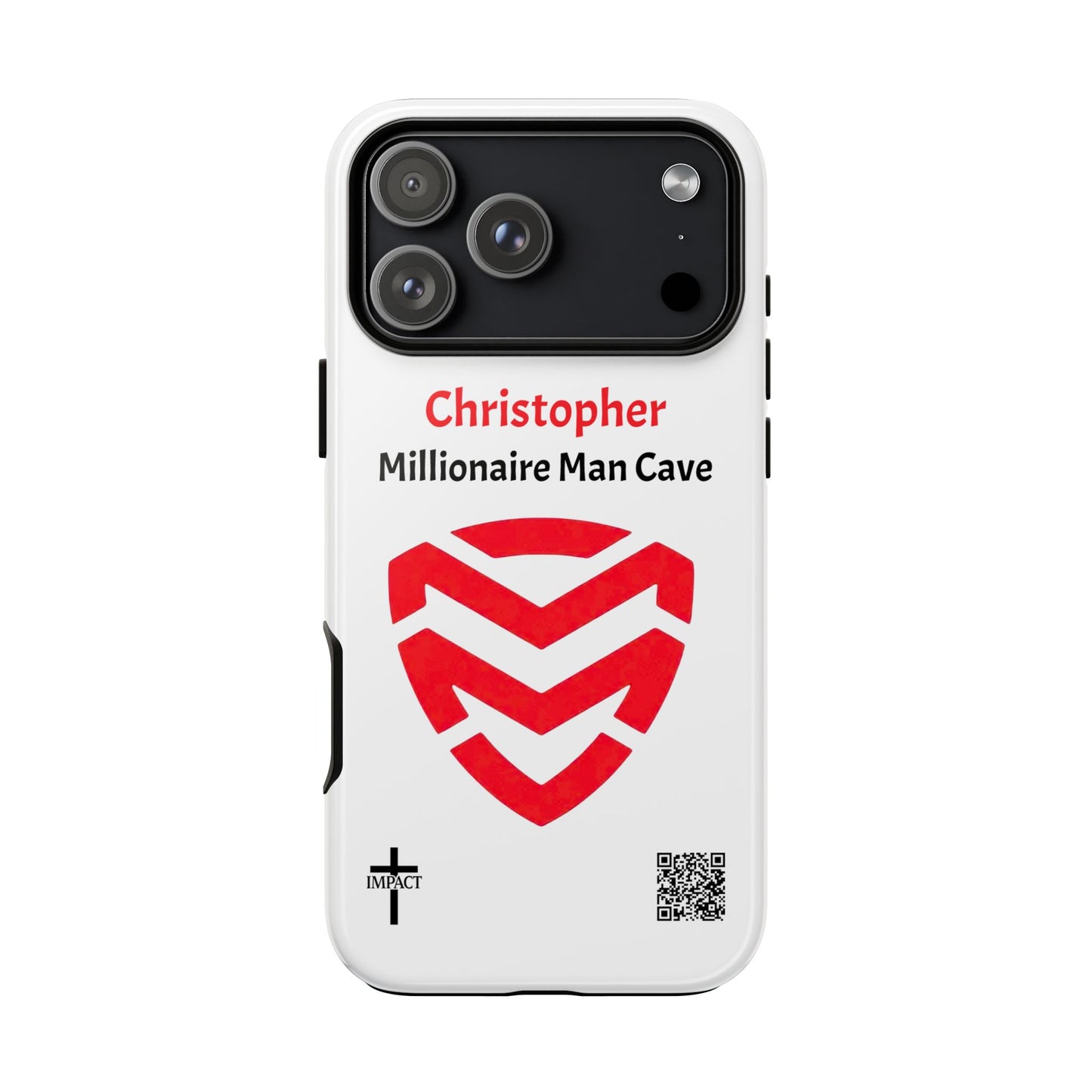 MMC (white) Tough Phone Case - Troy - Personalized