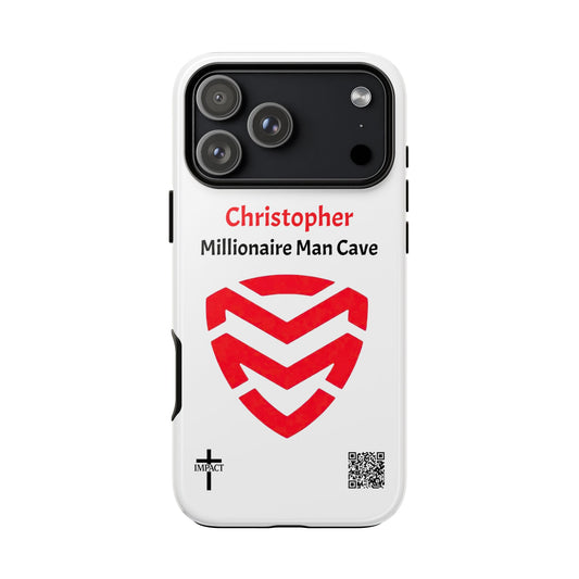 MMC (white) Tough Phone Case - Troy - Personalized