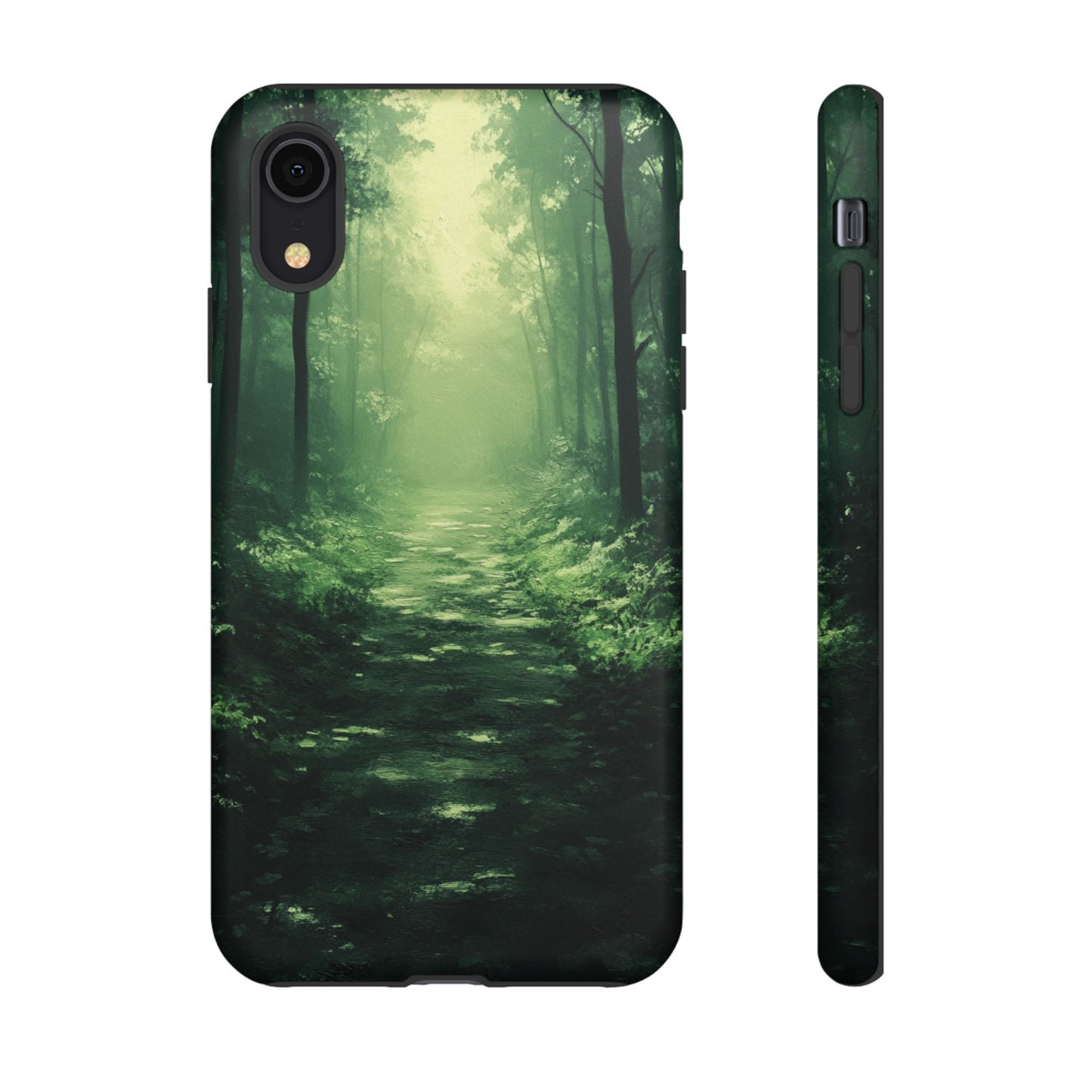 Emerald Mist Forest Path - Tough iPhone Case