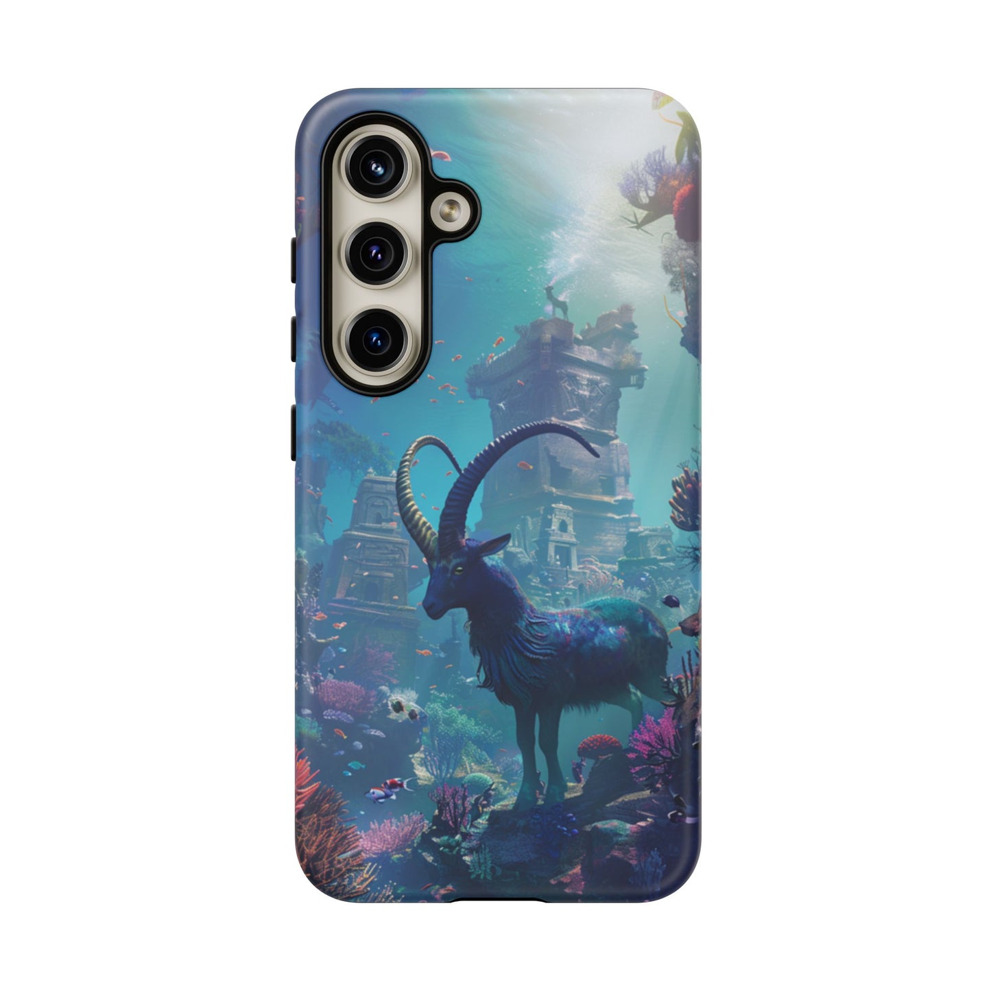 Capricorn's Underwater Realm - iPhone, Google Pixel, Samsung Galaxy