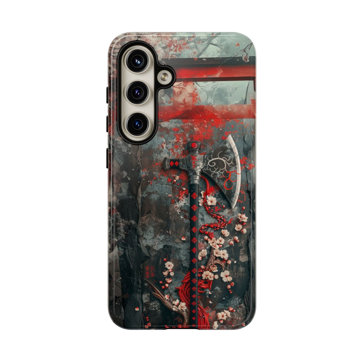 Sakura Warrior Axe - Tough Samsung Galaxy Case