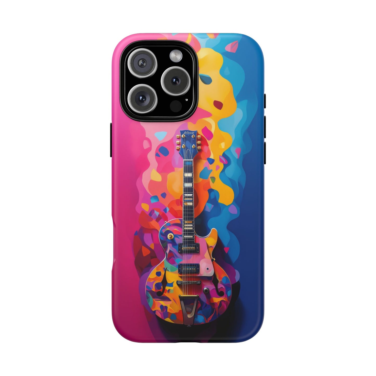 Vibrant Abstract Guitar Phone Case - iPhone, Google Pixel, Samsung Galaxy