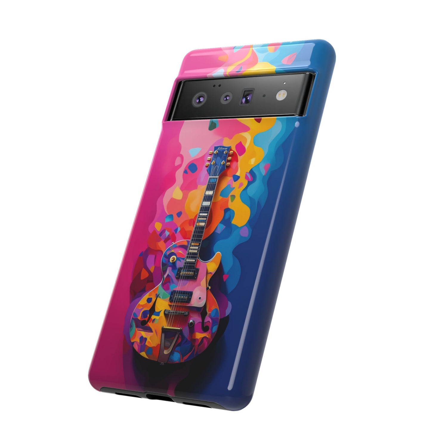 Vibrant Abstract Guitar Phone Case - iPhone, Google Pixel, Samsung Galaxy