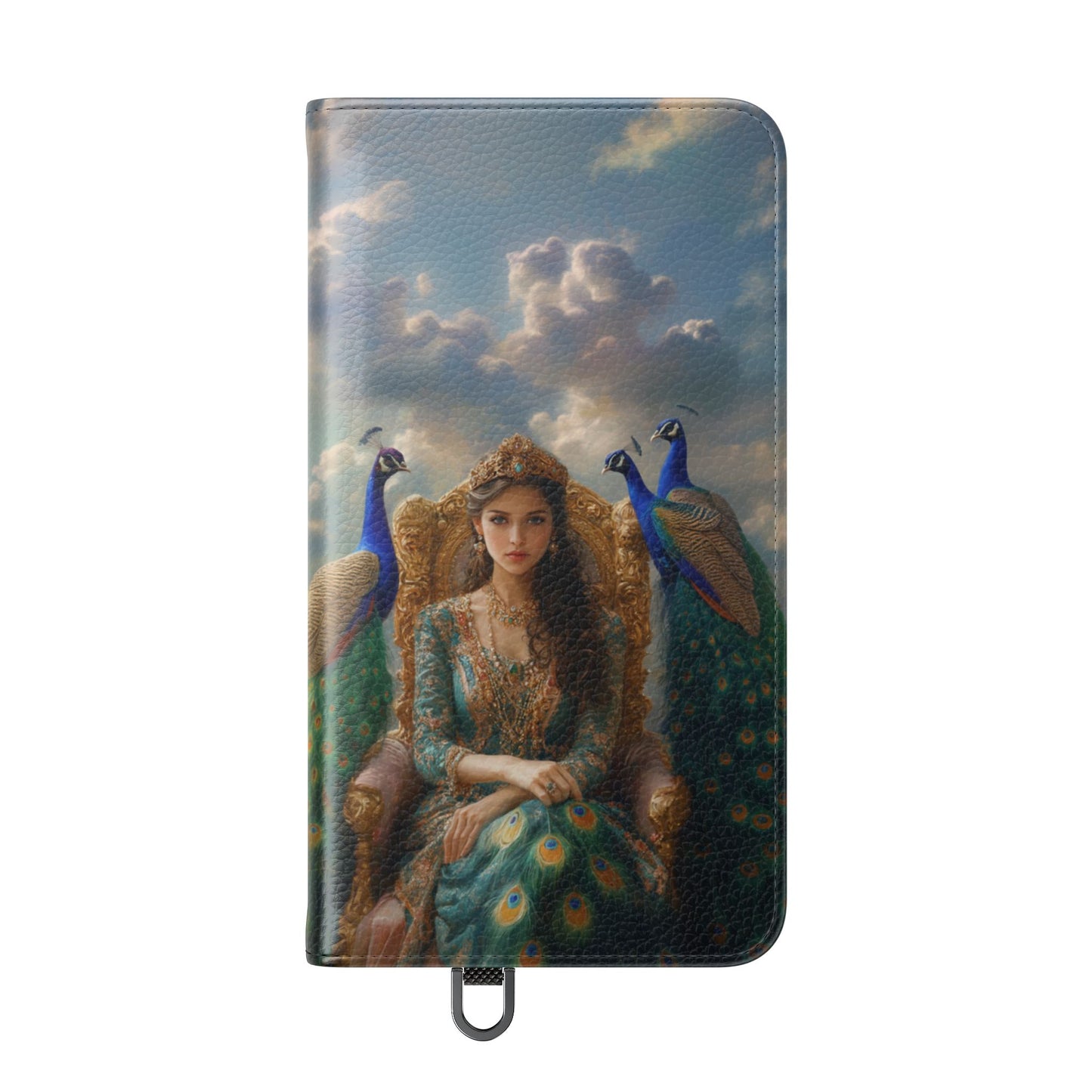 Hera Peacock Empress Golden Throne - Wallet Flip Case